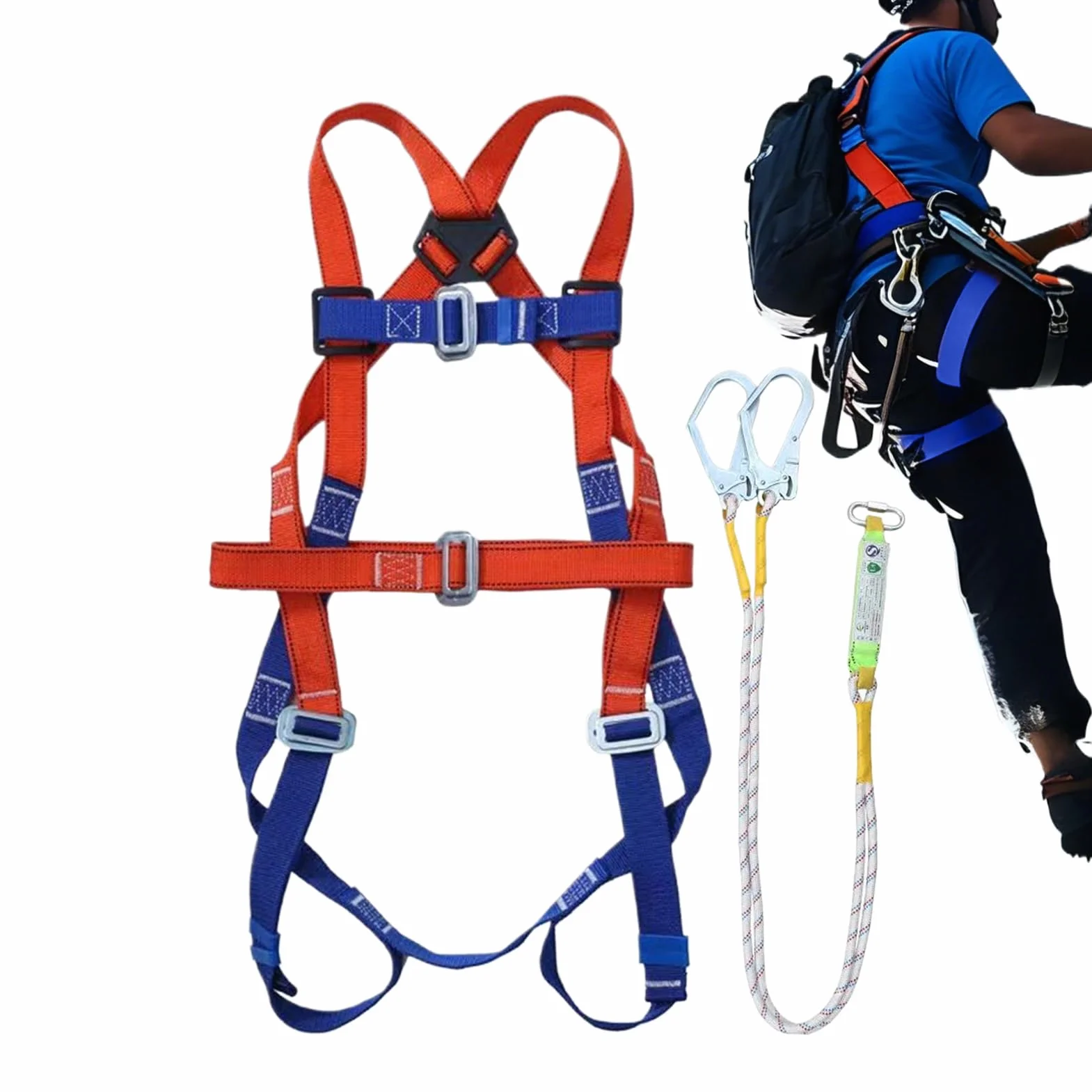 Arnes de Seguridad Corporal Completo 5 Puntos Anticaidas Hombre Construccion