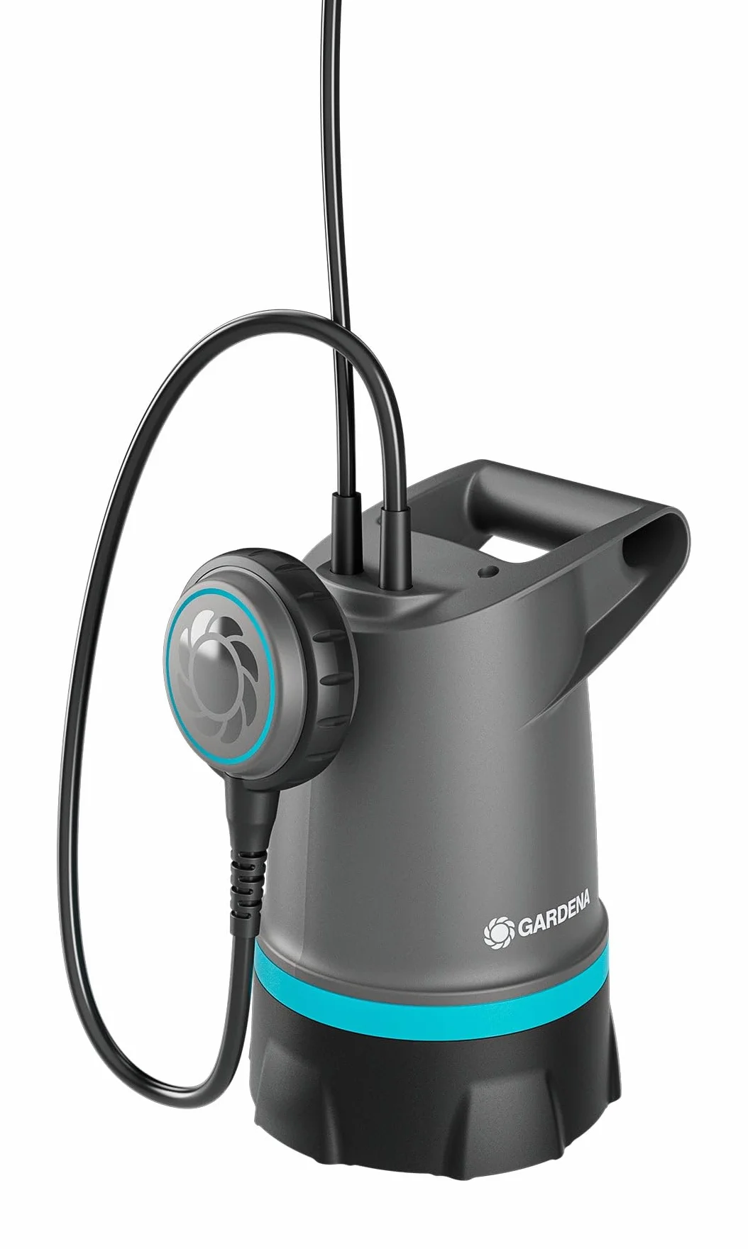 Gardena 20000 BASIC Bomba sumergible para aguas claras: 20.000 l/h, interruptor de flotador, robusta y duradera, ideal para drenaje (09016-47)