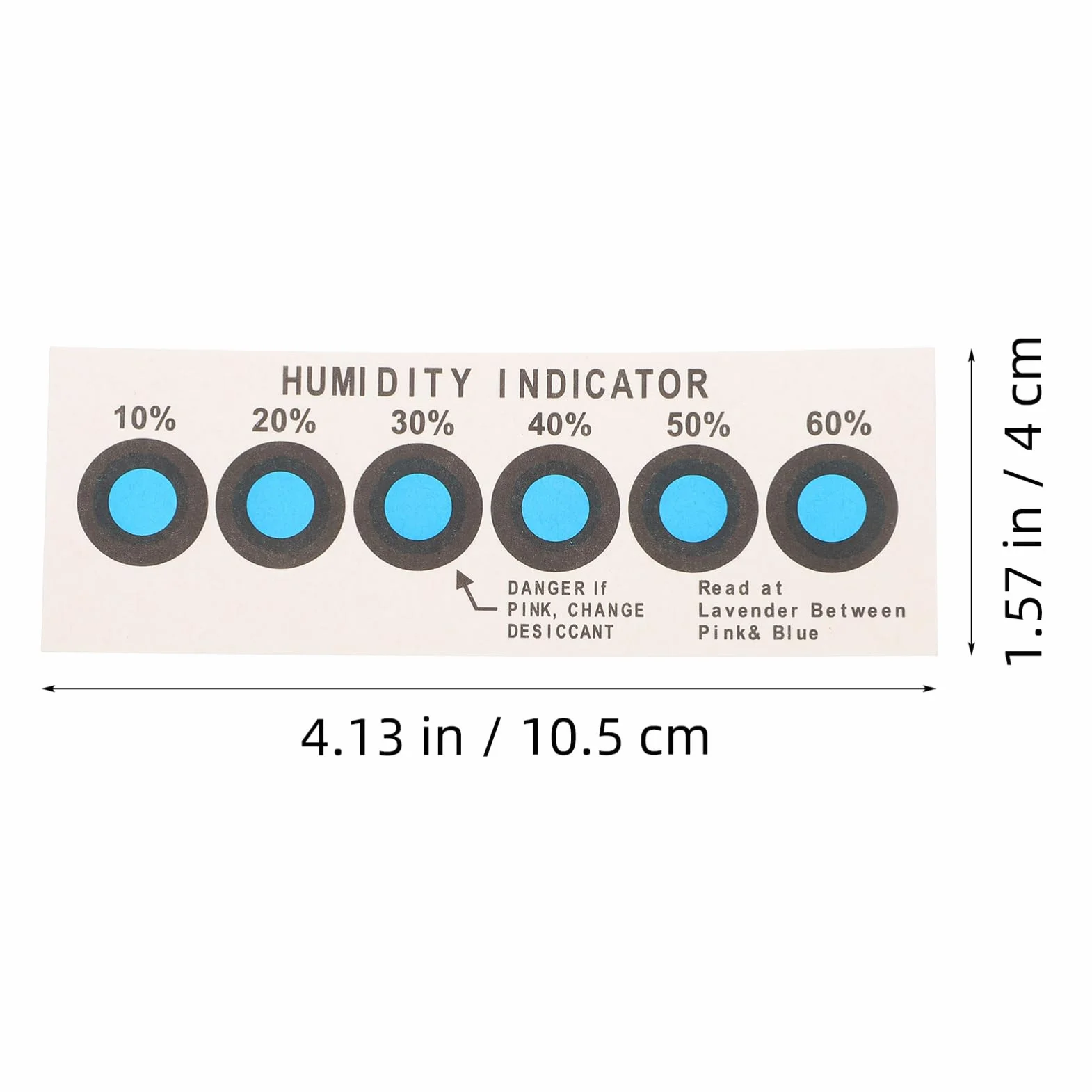 20 tarjetas de indicador de humedad, sensor de humedad, tarjeta indicadora de tiras de prueba, tarjeta indicadora universal, indicador de humedad portátil, papel absorbente MUCKLILY