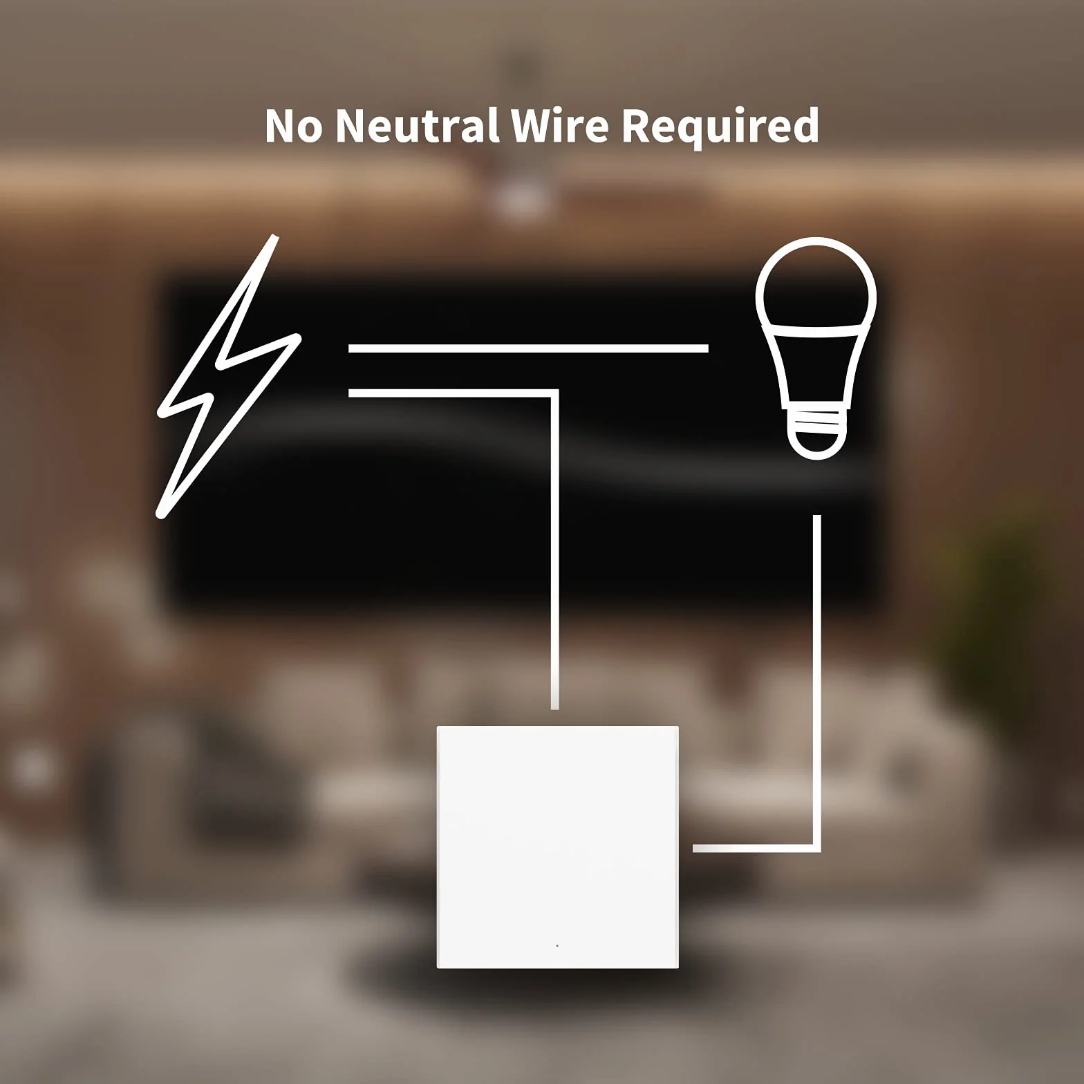 Aqara Interruptor Inteligente de Pared H1 EU (Sin neutro, Pulsador simple), Requiere AQARA HUB, Zigbee 3.0, Mando a Distancia, Compatible con Alexa, HomeKit, Google Assistant e IFTTT