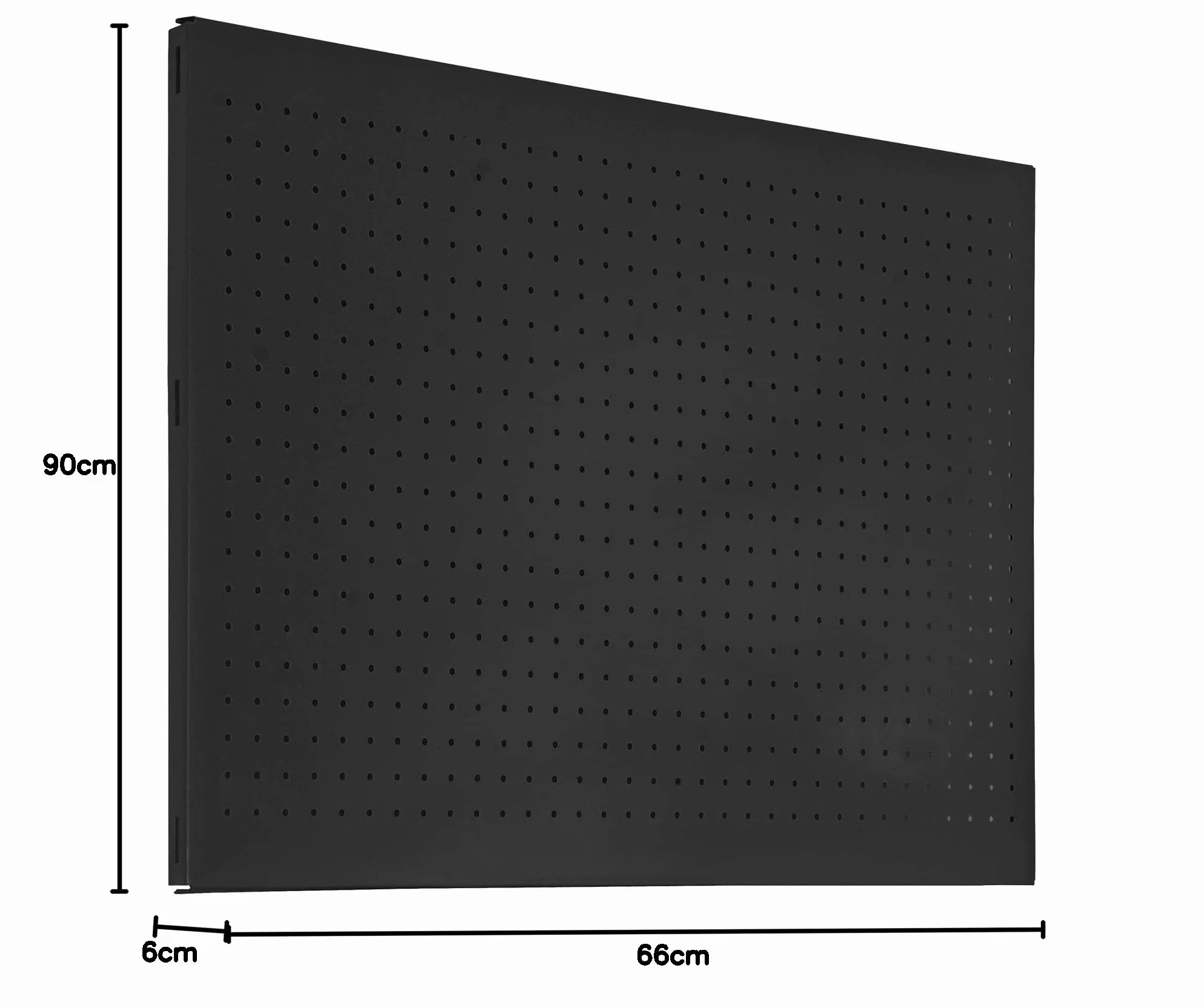 Cofan Panel de herramientas | Tablero perforado | Pared de herramientas de acero | Incluye 8 ganchos y material de fijación | 2 Medidas (90_x_60_cm)