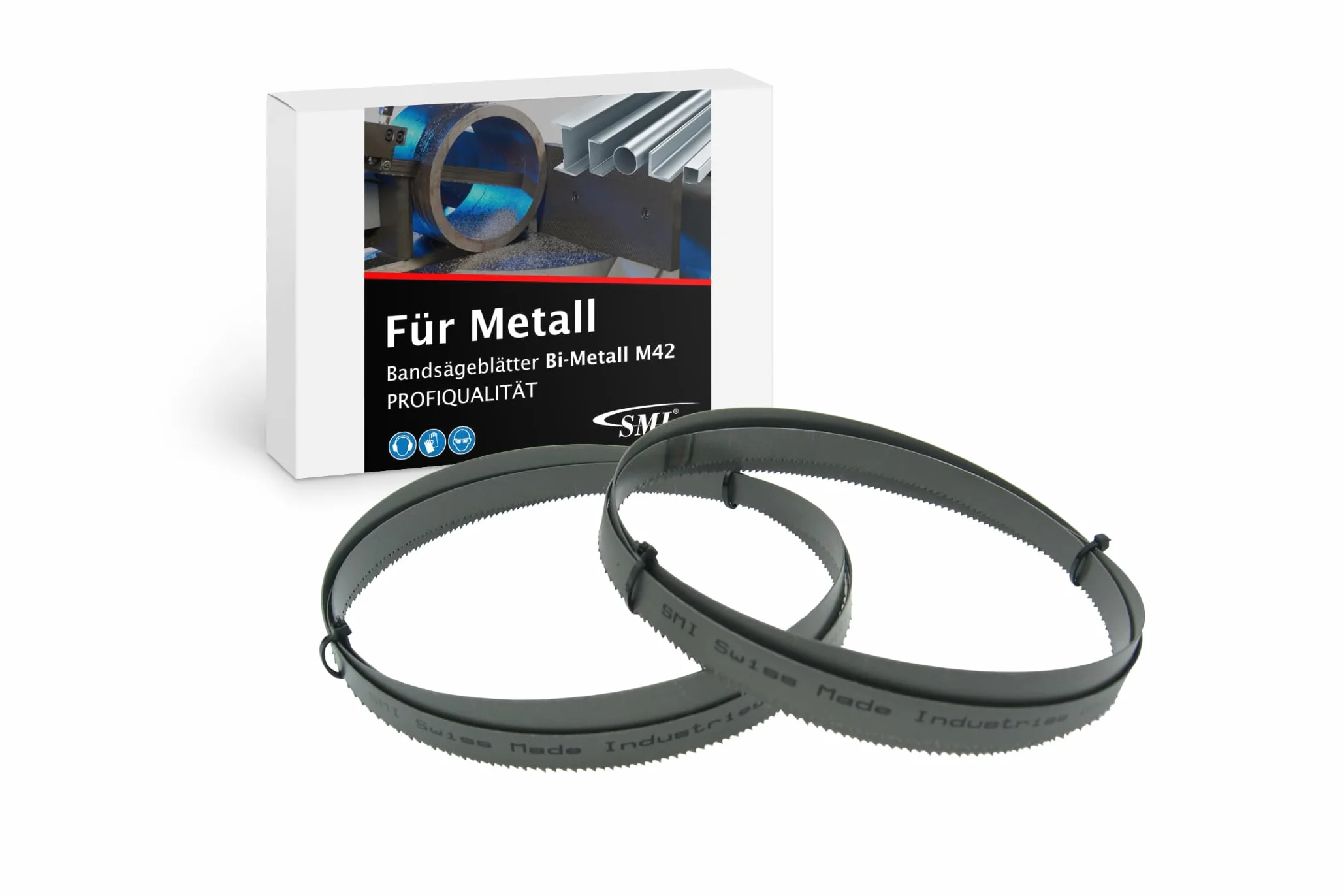 SMI 2er SET Cinta de sierra Bi-Metal M42 Dimensiones 1140 x 13 x 0,65 mm 10/14 compatible con Güde MBS 105 V, Scheppach MBS 1200, Parkside PMB 1100 B2, Einhell TE-MB 18/127