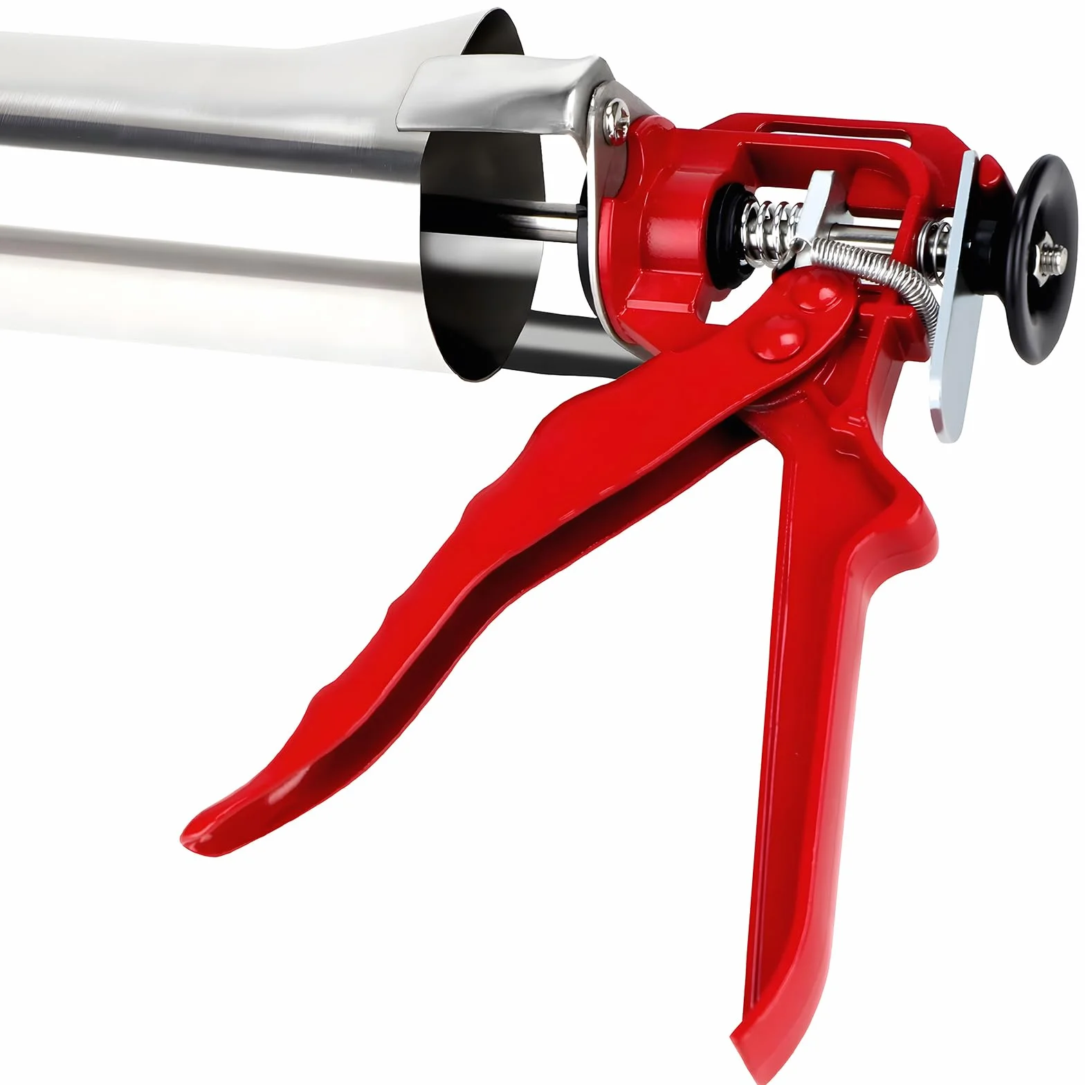 EXLECO Pistola de Calafateo de Cemento de Acero Inoxidable Jeringa de Hormigón Profesional Pistola Applicateur de Lechada Bomba para Mortero Herramienta Aplicadora para Cemento con Accesorios