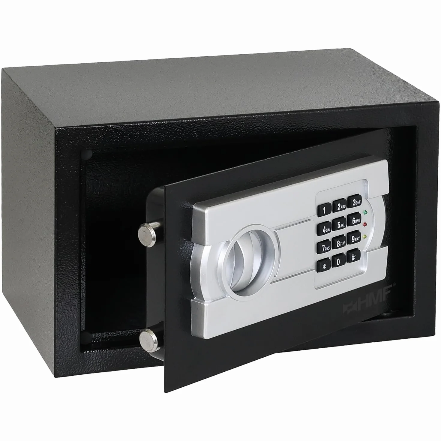 HMF Caja fuerte para hogar, hotel u oficina, cerradura de combinación, DIN A5, 31 x 20 x 20 cm, Negro