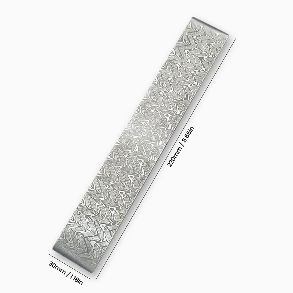ACAGALA Damasco acero Billet modelado cortador de acero embrión forjado materiales templados alisados para cortadores DIY material multiusos