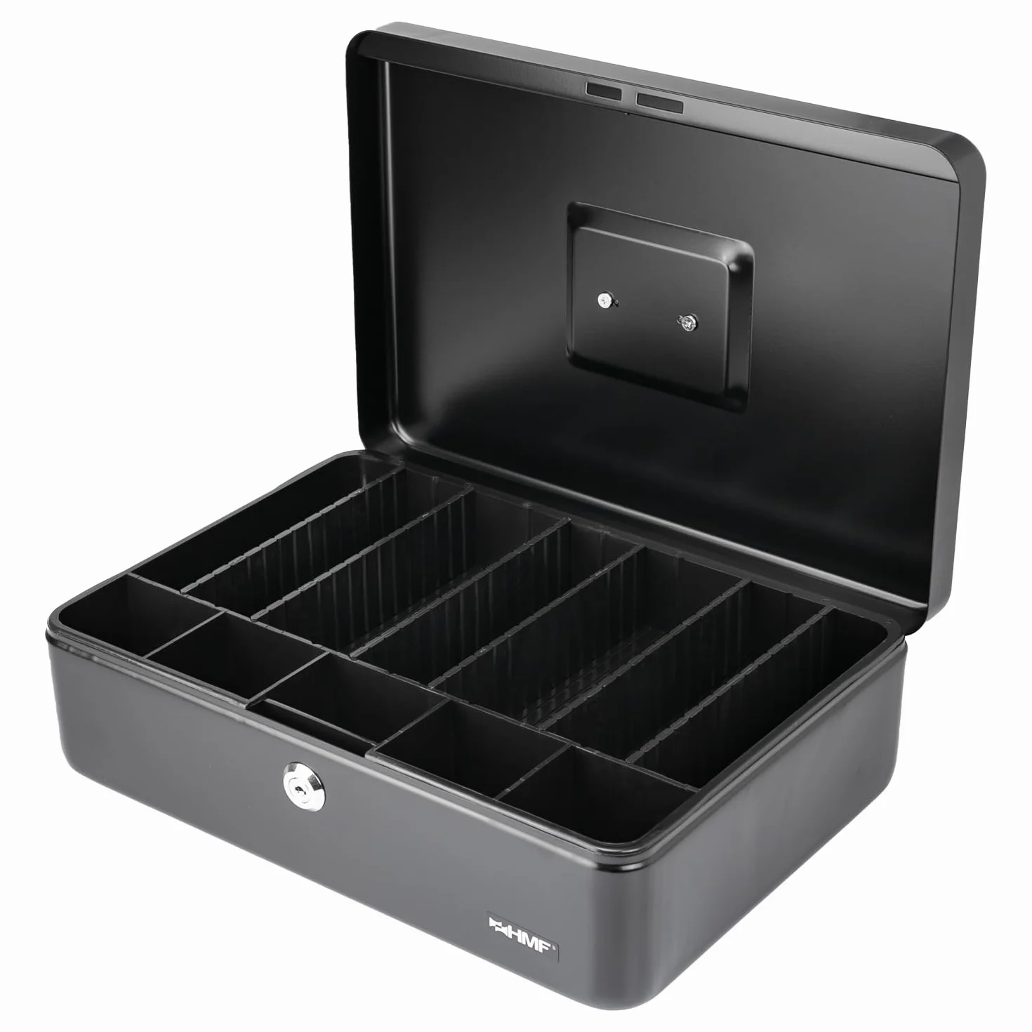 HMF 22036-02 Caja de Caudales, Bandeja para División Individual, 36 x 25 x 11 cm, negro