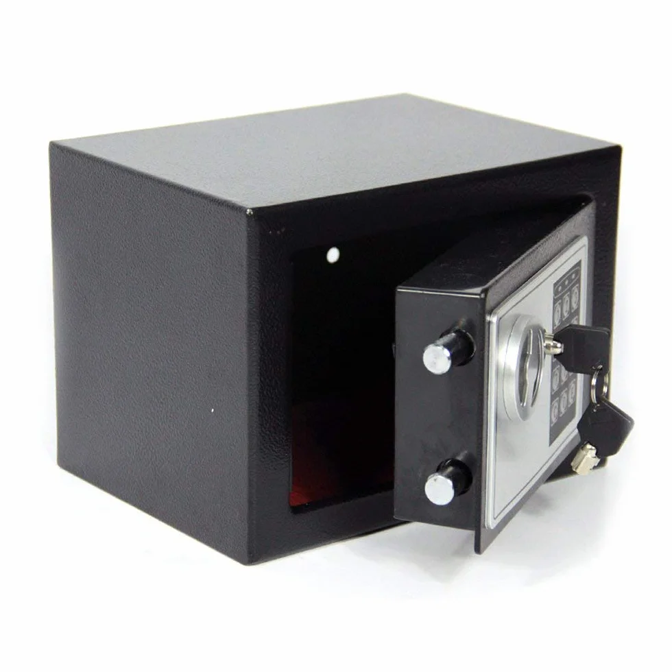 CDC DlGl 6.6L Caja Fuerte Ignifuga Anti-Robo Electrónica con 2 Llaves, Empotrable Digital Hogar Oficina
