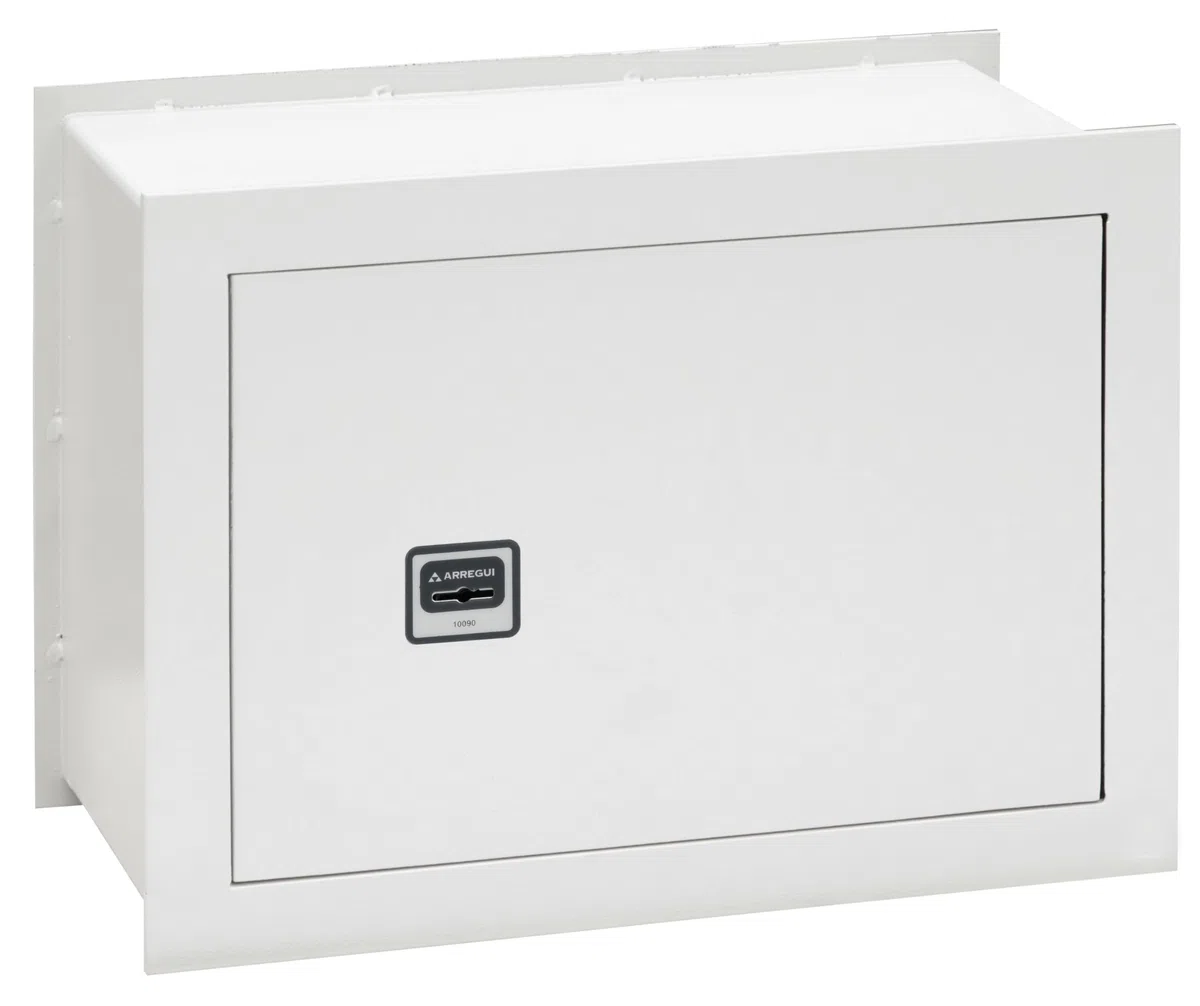 ARREGUI Ideal 5 271350 Caja Fuerte de Empotrar a Pared con Cerradura de Llave | Caja de Seguridad para Casa y Hogar | Fácil de Usar | 30 x 41 x 20 cm | 17 L