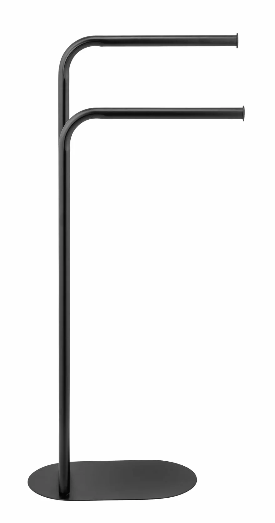 WENKO Toallero Mod Levante Soporte Independiente para Toallas Perchero Acero Negro 30 x 79 x 17 cm