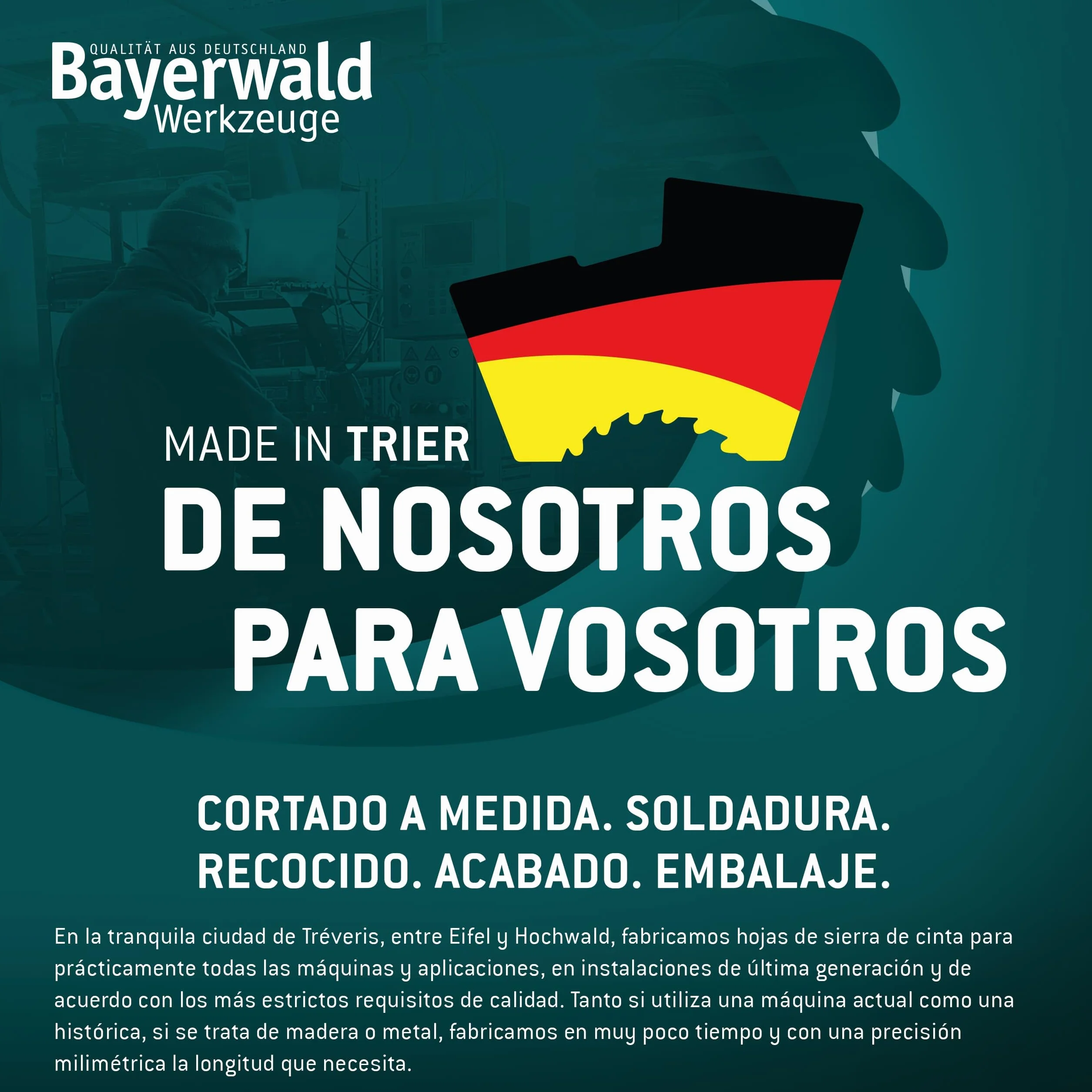 Bayerwald Uddeholm hoja de sierra de cinta con dientes endurecidos - 2240 x 20 x 0.5 x 7 / para todos los tipos de madera comunes/cinta de sierra compatible con Metabo BAS 317 PRECISION DNB. Metabo