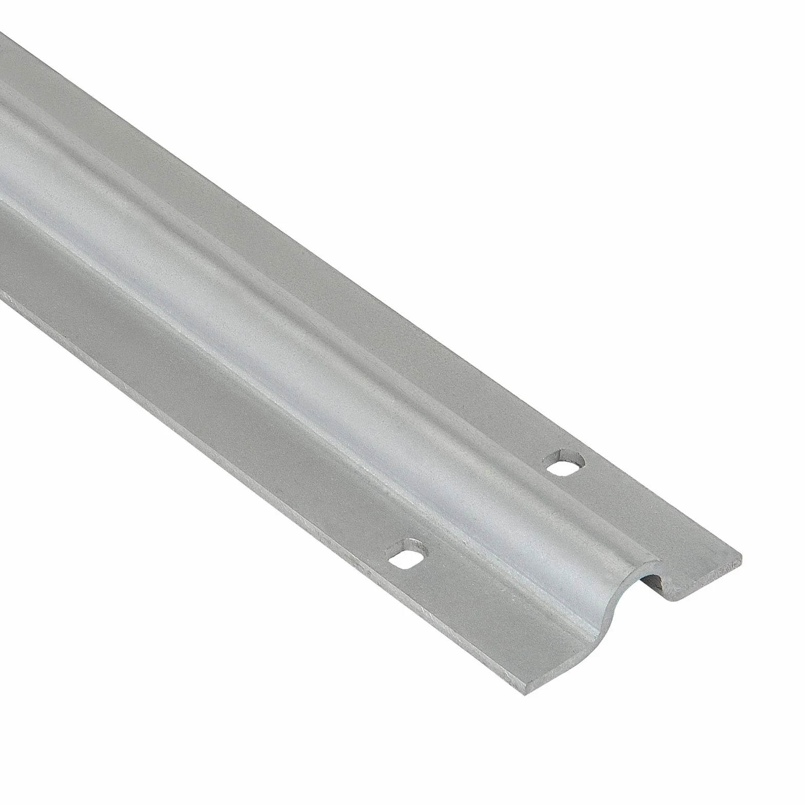 Riel de suelo plano galvanizado 2 m para puertas correderas ruedas 20 mm diámetro