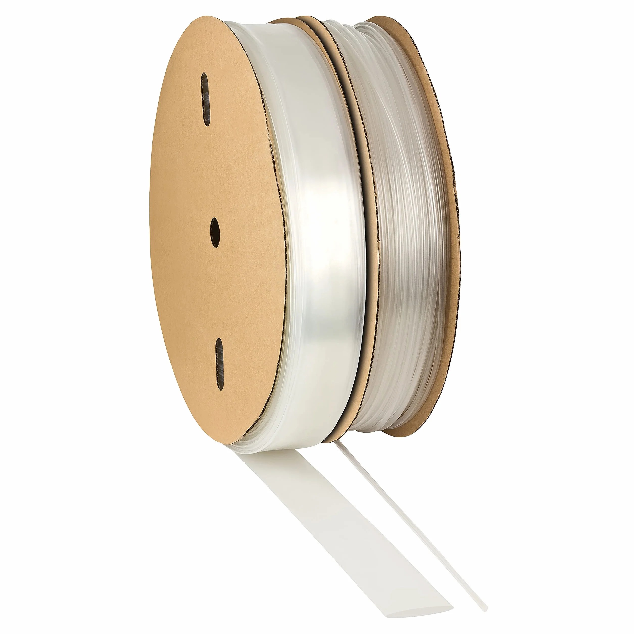ISOLATECH Tubo Termorretráctil Ø1 1/2inch (39mm) x 30ft (9m) - Transparente, Con Adhesivo - Relación de Retracción 3:1 - Poliolefina - Sin Marcado - Por Metros para Aislar Cables y Conexiones Soldadas
