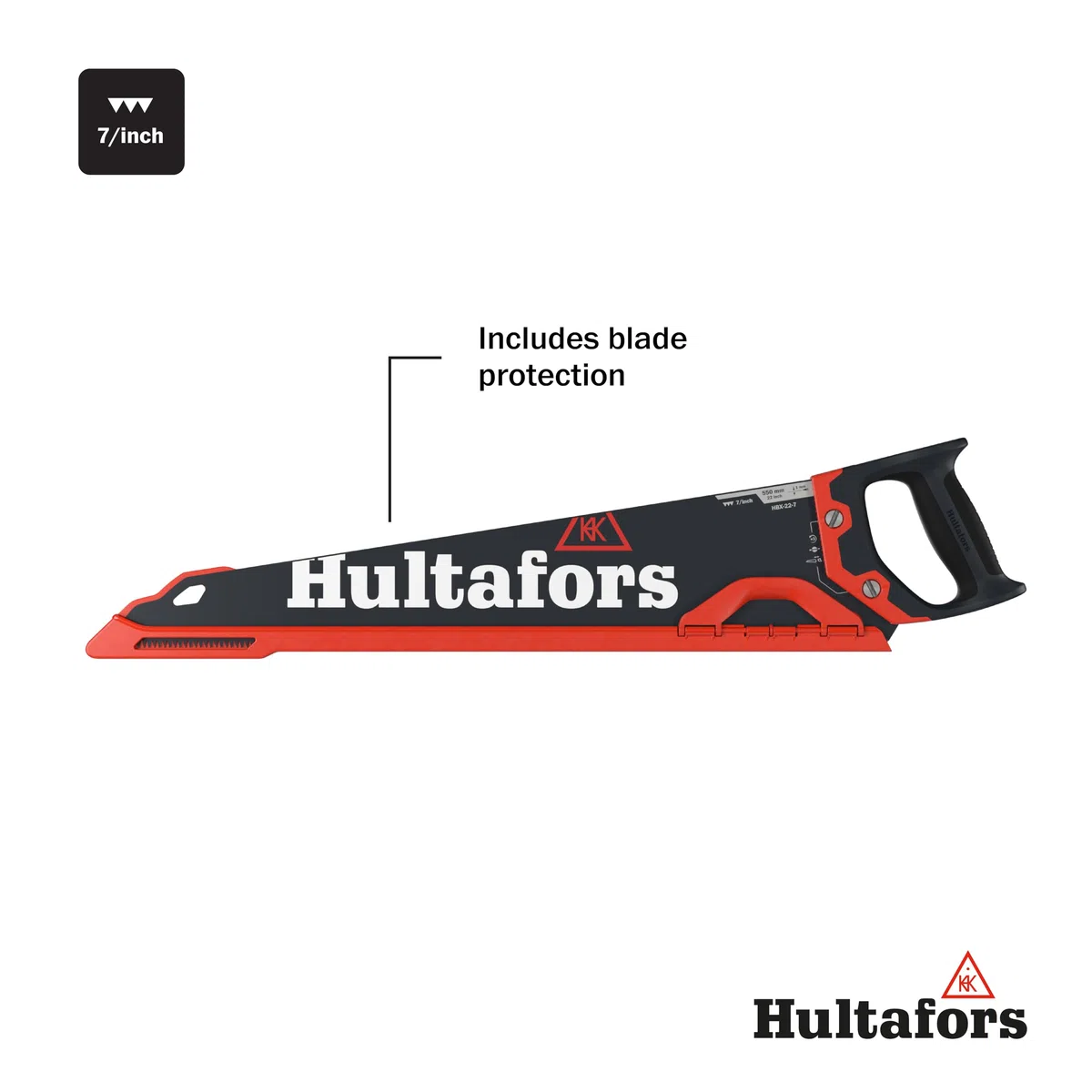 HULTAFORS-590704-Serrucho hbx-22-7 -550mm-7TPI