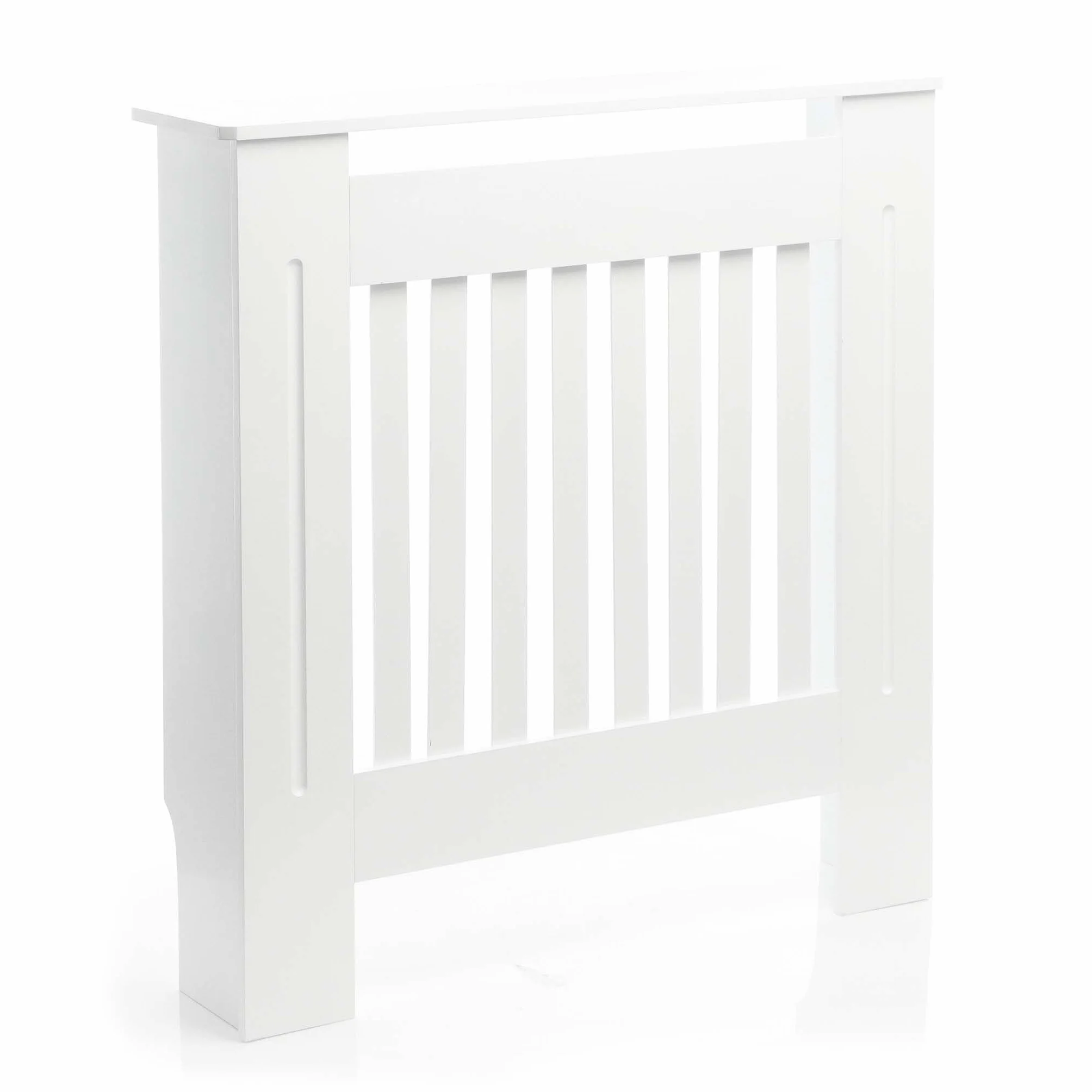 Cubre radiador Color Blanco 78x19x82cm Tablero MDF Cubierta radiador calefacción Moderno