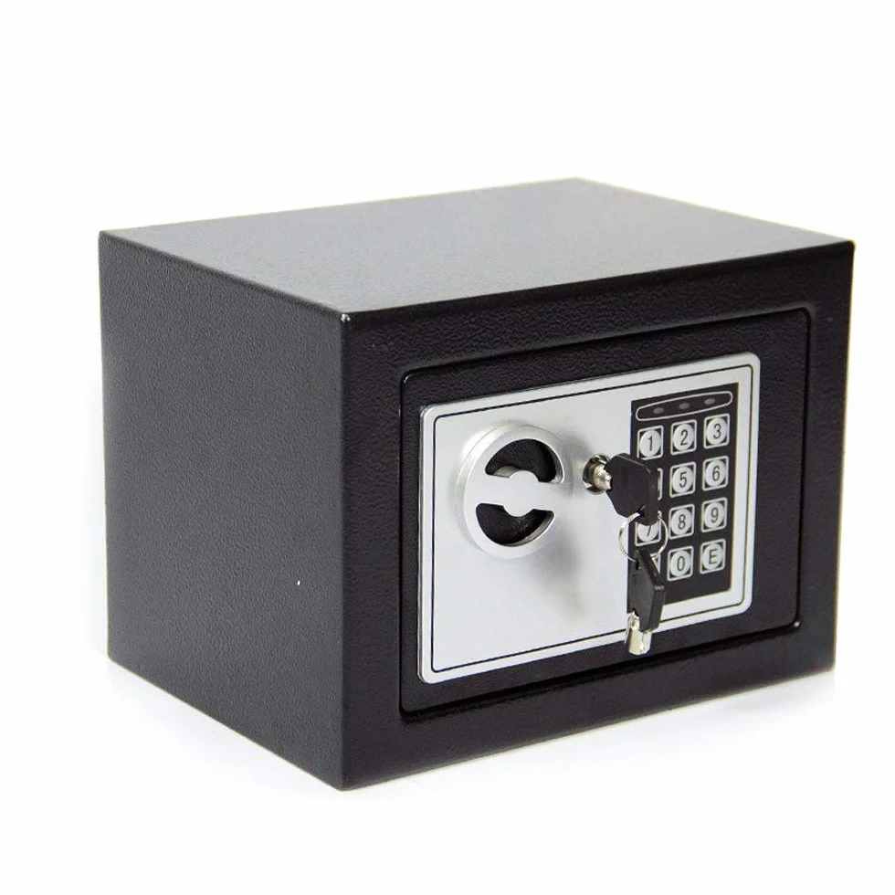 CDC DlGl 6.6L Caja Fuerte Ignifuga Anti-Robo Electrónica con 2 Llaves, Empotrable Digital Hogar Oficina