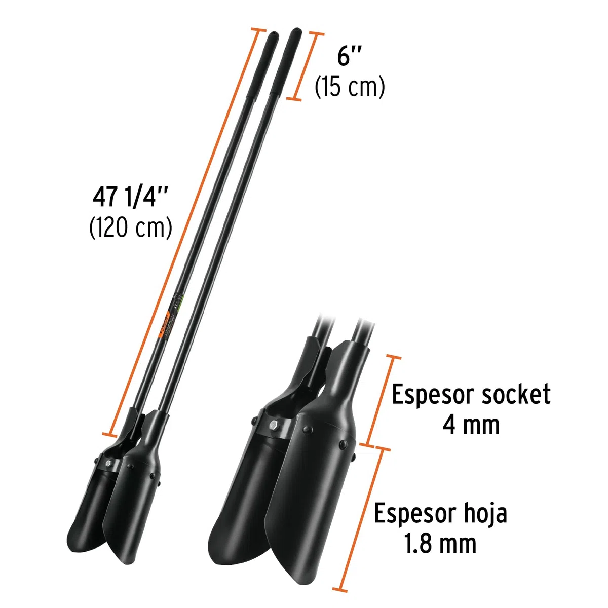 TRUPER CA-38M 47" manijas de acero Hércules patrón excavadora de agujero para poste