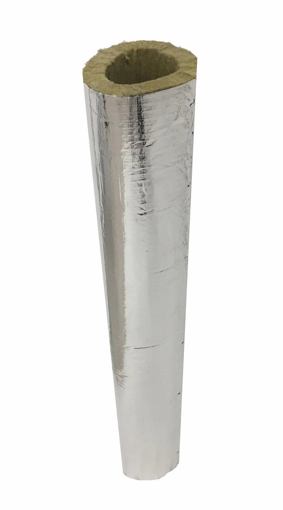 EINSIDE Tubo de lana de roca con aluminio, Aislante para tubos, ø 150 mm