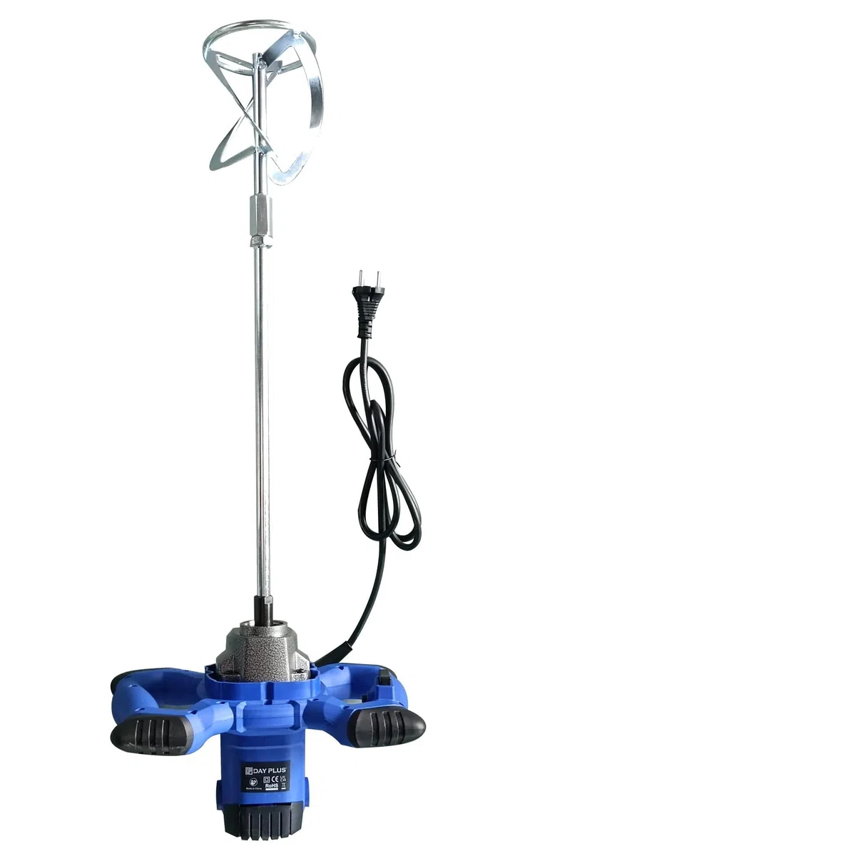 2600W Mezcladora de Mortero Eléctrica, batidora amasadora cemento portátil de hormigón para mortero, 6 velocidades ajustables