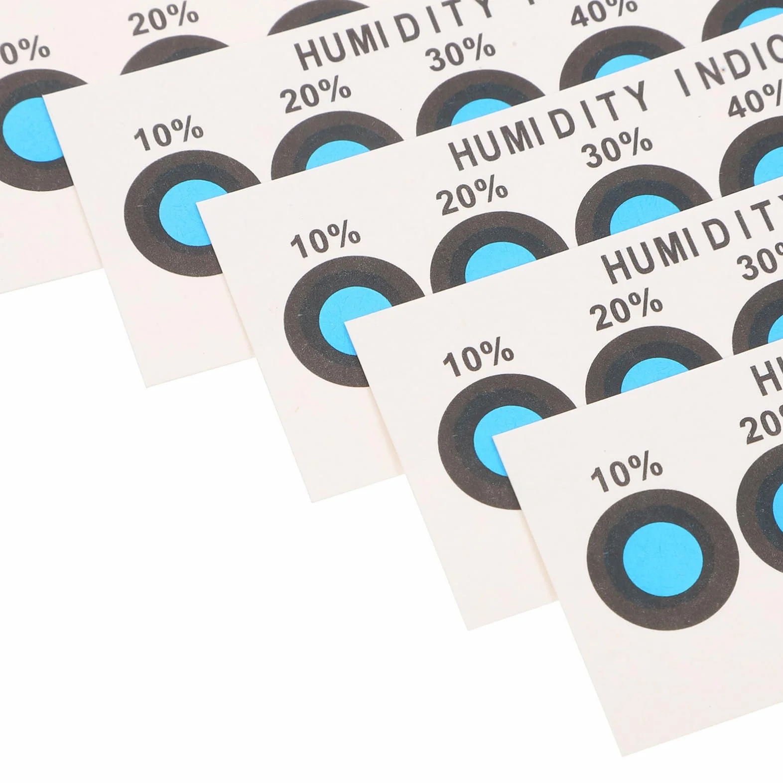 20 tarjetas de indicador de humedad, sensor de humedad, tarjeta indicadora de tiras de prueba, tarjeta indicadora universal, indicador de humedad portátil, papel absorbente MUCKLILY
