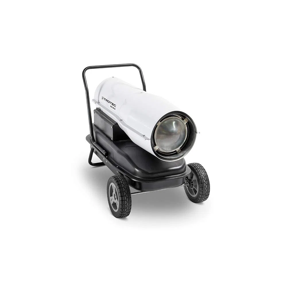 TROTEC Calefactor de gasoil Directo IDE 50 D, Potencia térmica Nominal de 50 kW (44.100 kcal), Termostato, Flujo de aire: 750 m³/h, Ventilador axial, Portátil, Exteriores, Obras, Talleres