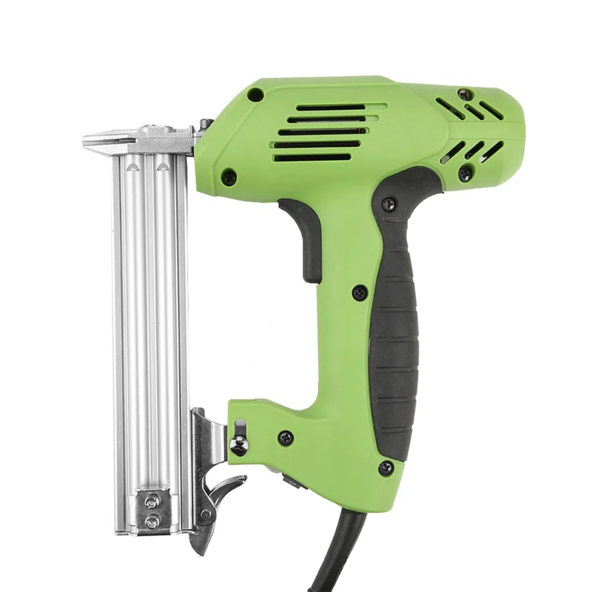 Clavadora eléctrica, clavadora profesional de 1800 W, grapadora ergonómica con capacidad para 100 clavos, grapadora eléctrica compacta para bricolaje y carpintería
