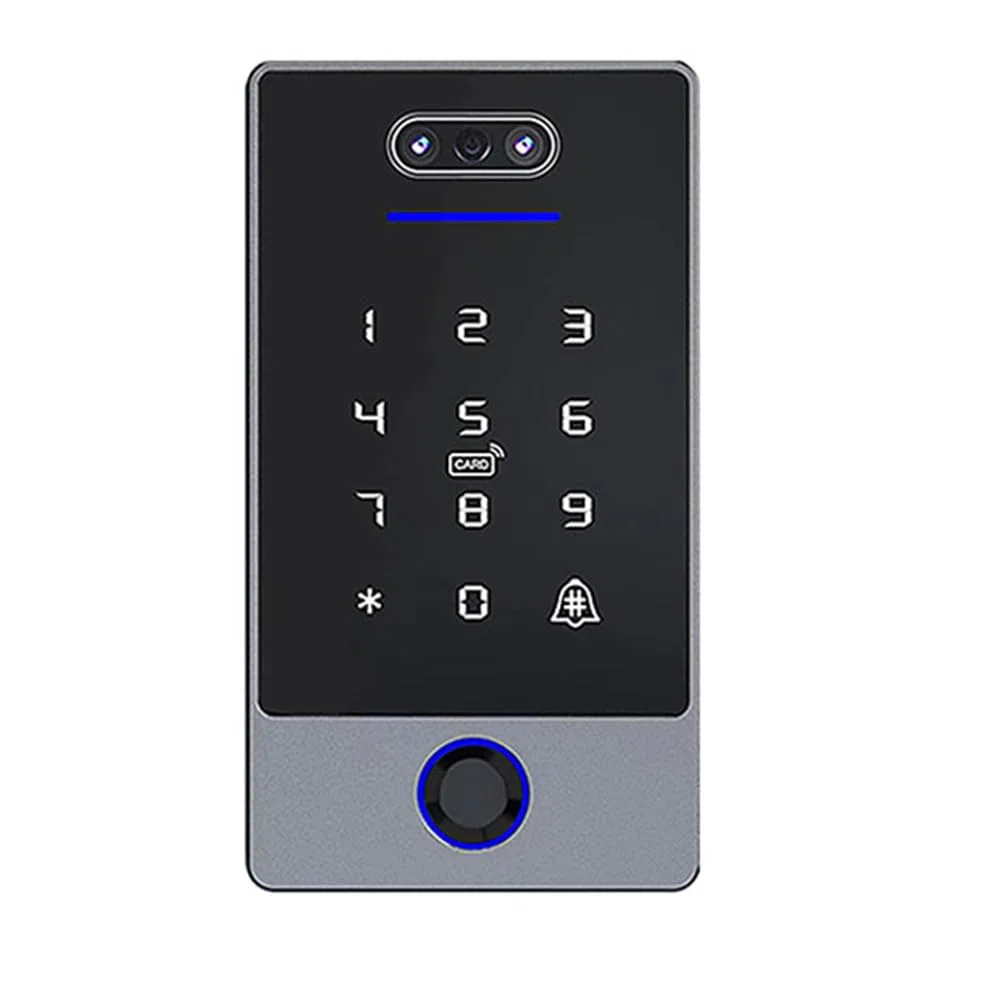 TTLock Teclado de Control de Acceso Reconocimiento Facial Controlador de Acceso Autónomo Impermeable Huellas Digitales para Cerradura de Puerta B