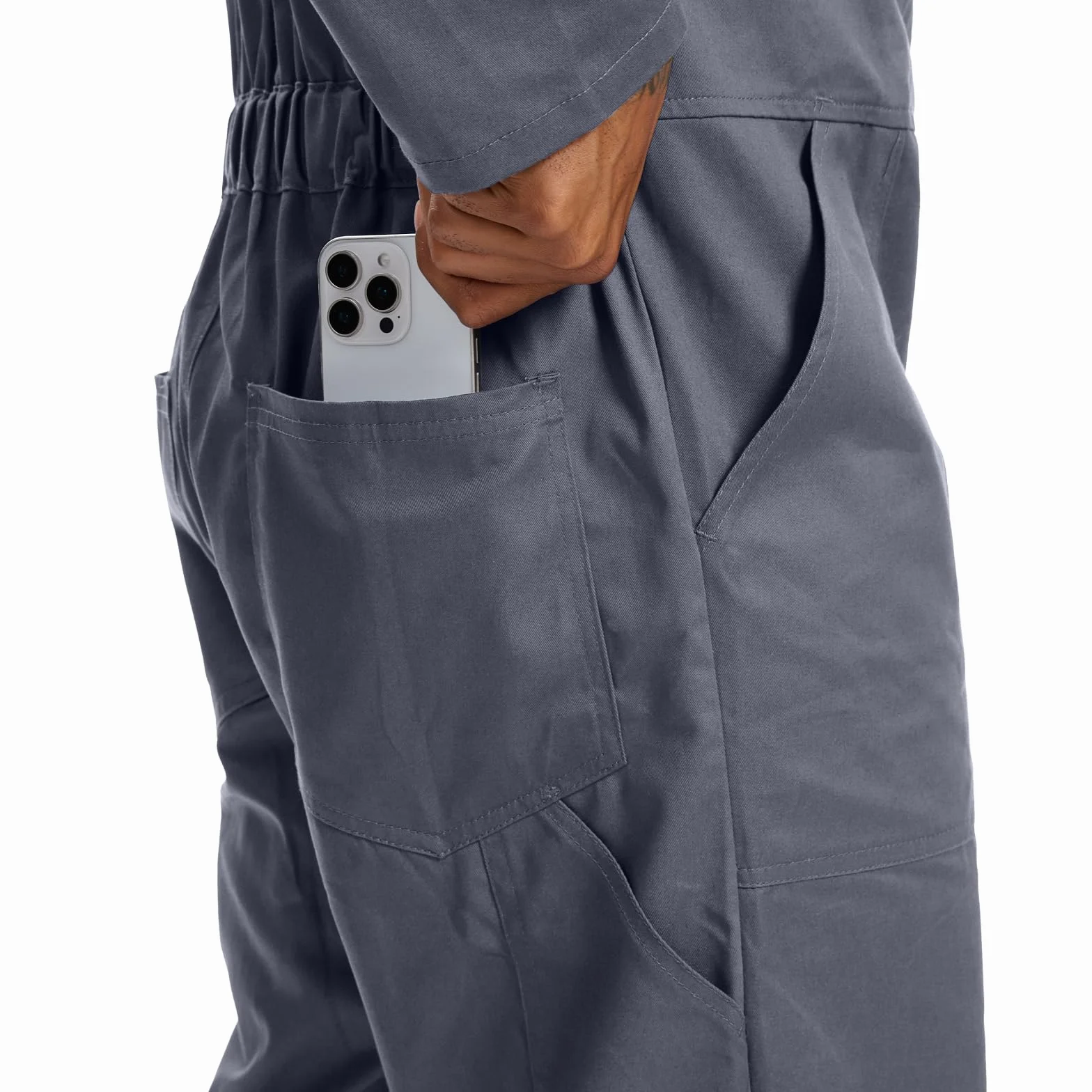 WORK IDEA Mono de trabajo para hombre 100% algodón premium: el compañero perfecto para constructores, artesanos y aficionados al bricolaje