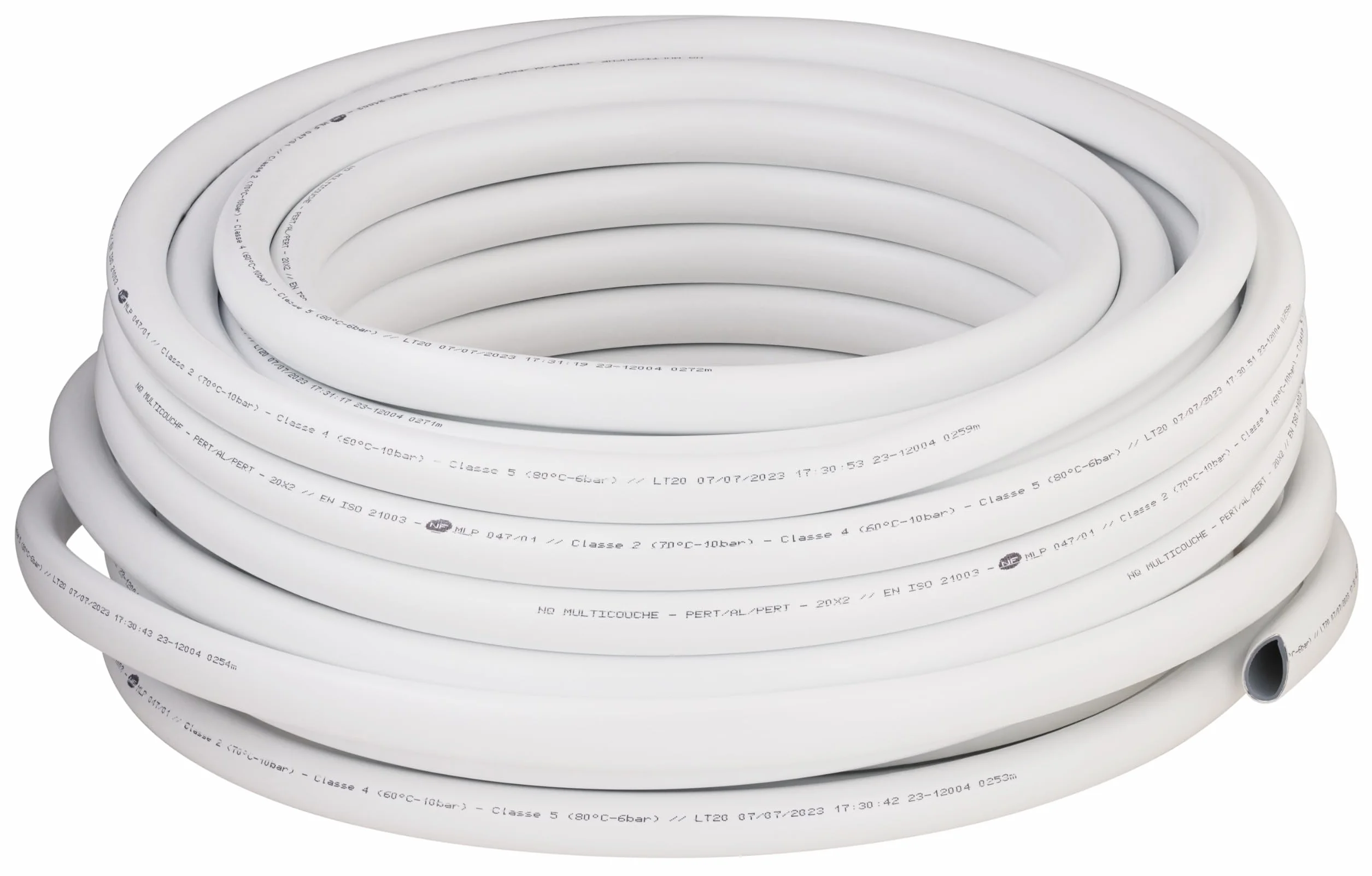 Rollo de tubo multicapa Ø20 mm | Longitud 25 m | Alta resistencia y flexibilidad | Ideal para instalaciones de fontanería y calefacción | Fácil de instalar y duradero | QUICK PLOMBERIE