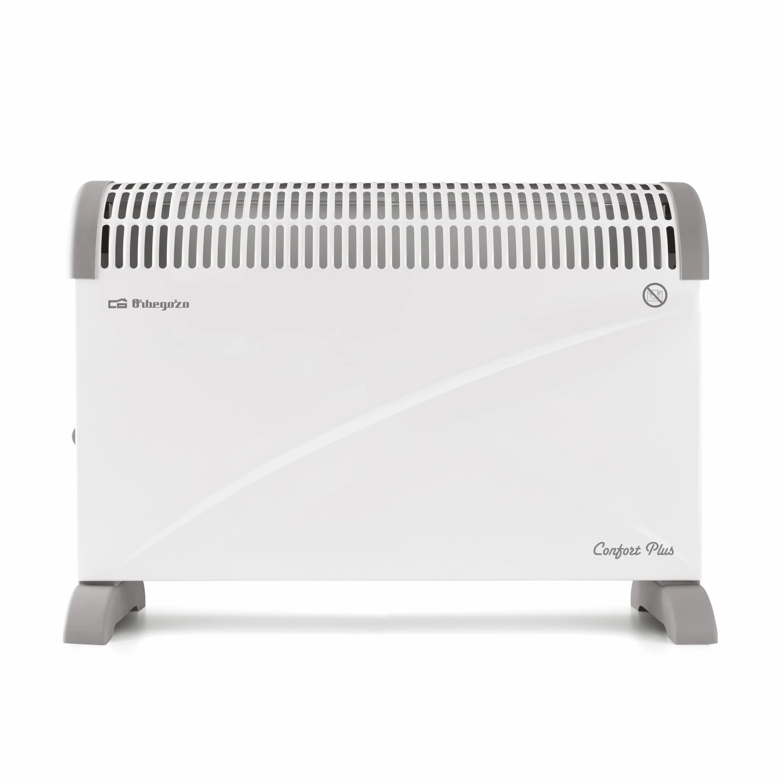Orbegozo CV 2300, Radiador eléctrico bajo consumo, convector, 2000 W, 3 niveles de potencia, termostato regulable, interruptor luminoso, protección contra sobrecalentamiento, silencioso, color blanco