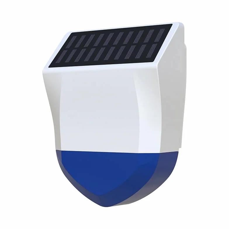 Haozee Alarma solar para exteriores, funciona con energía solar y carga por USB, requiere Tuya Zigbee Hub, compatible con asistente de hogar Zigbee2mqtt, IPX5 resistente al agua
