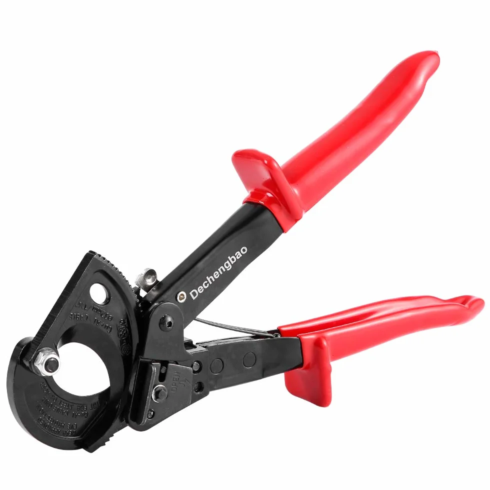 Cortador de cable Dechengbao, resistente cortador de aluminio para cable de trinquete y alambre, corte hasta 240mm²