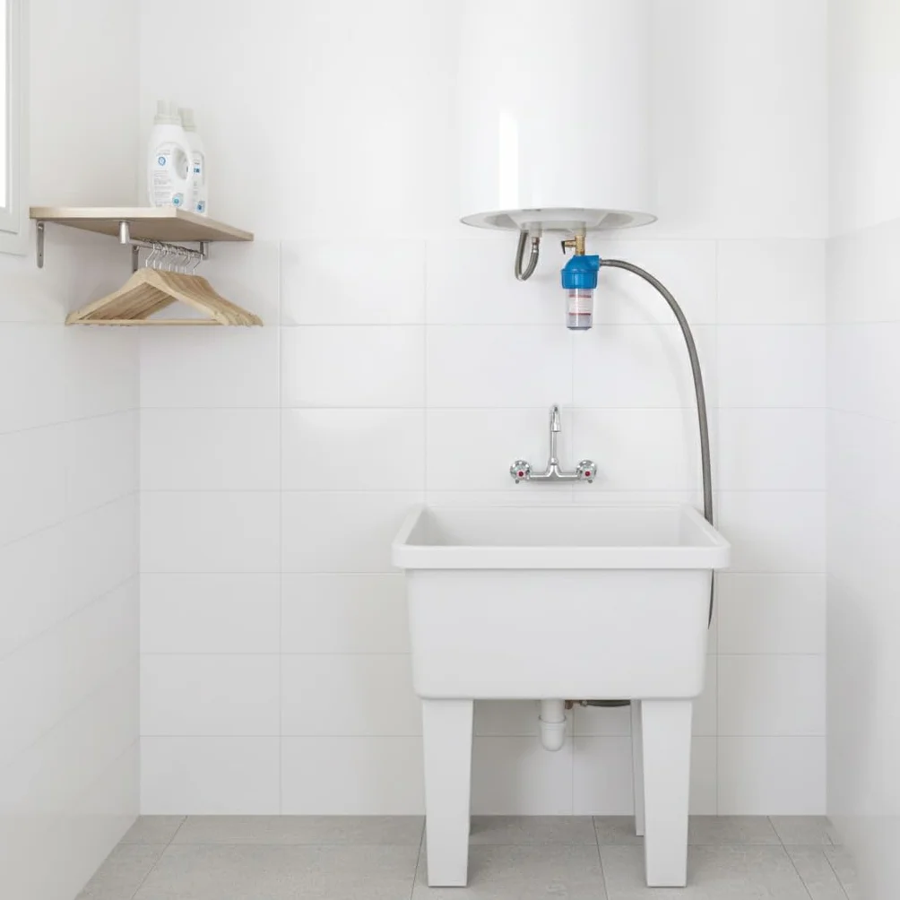 Suinga Filtro Antical Termo Electrico Recargable 1/2" | Filtro Calentador Agua con Vaso Contenedor y Polifosfatos | Entrada General Contra Cal | Descalcificador Agua Domestico