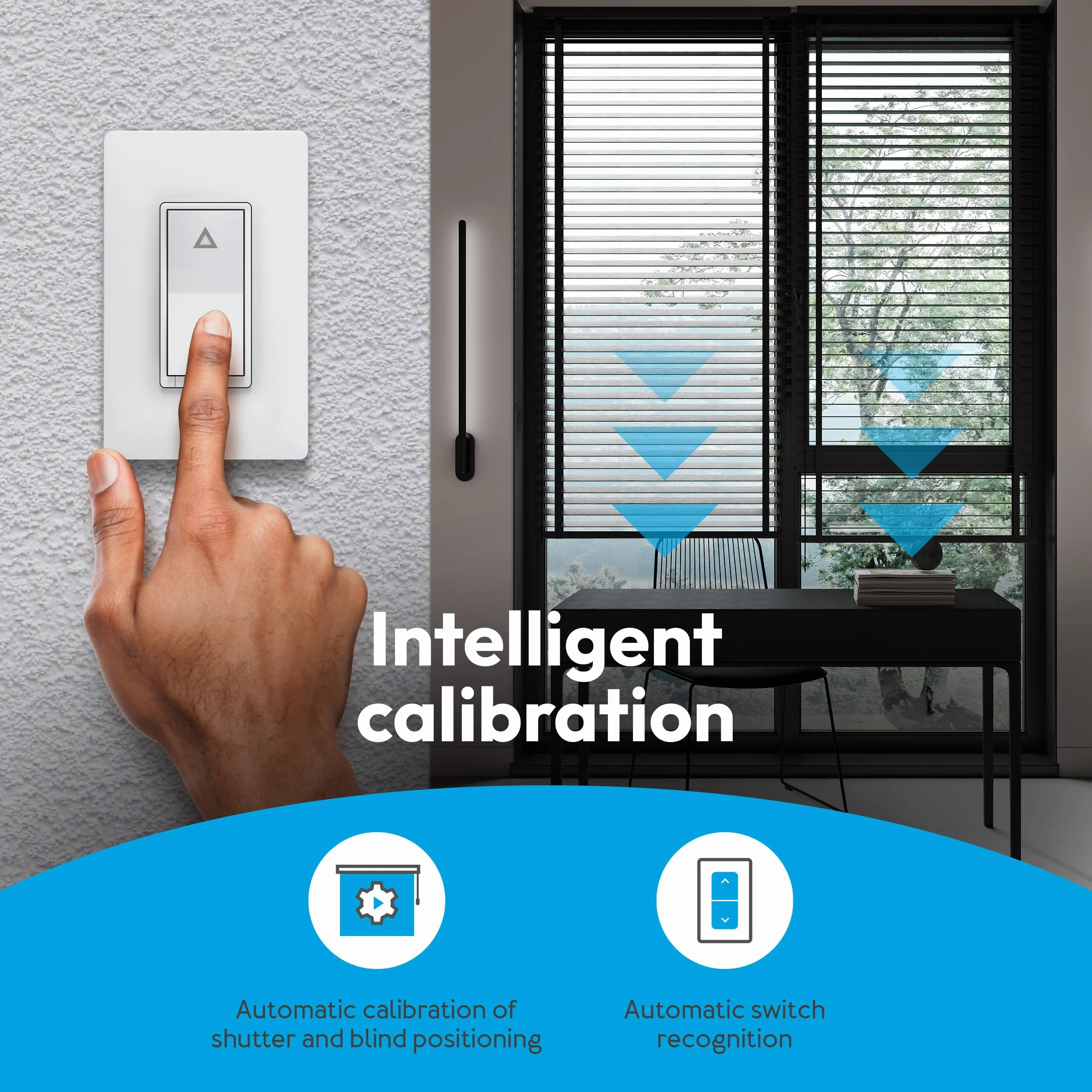 AEOTEC Pico Shutter - Control inteligente de persianas, persianas romanas, toldos o puertas de garaje, Zigbee, HomeAssistant, control de escenas, repetidor, hub, works-with-SmartThings, Homey, Alexa
