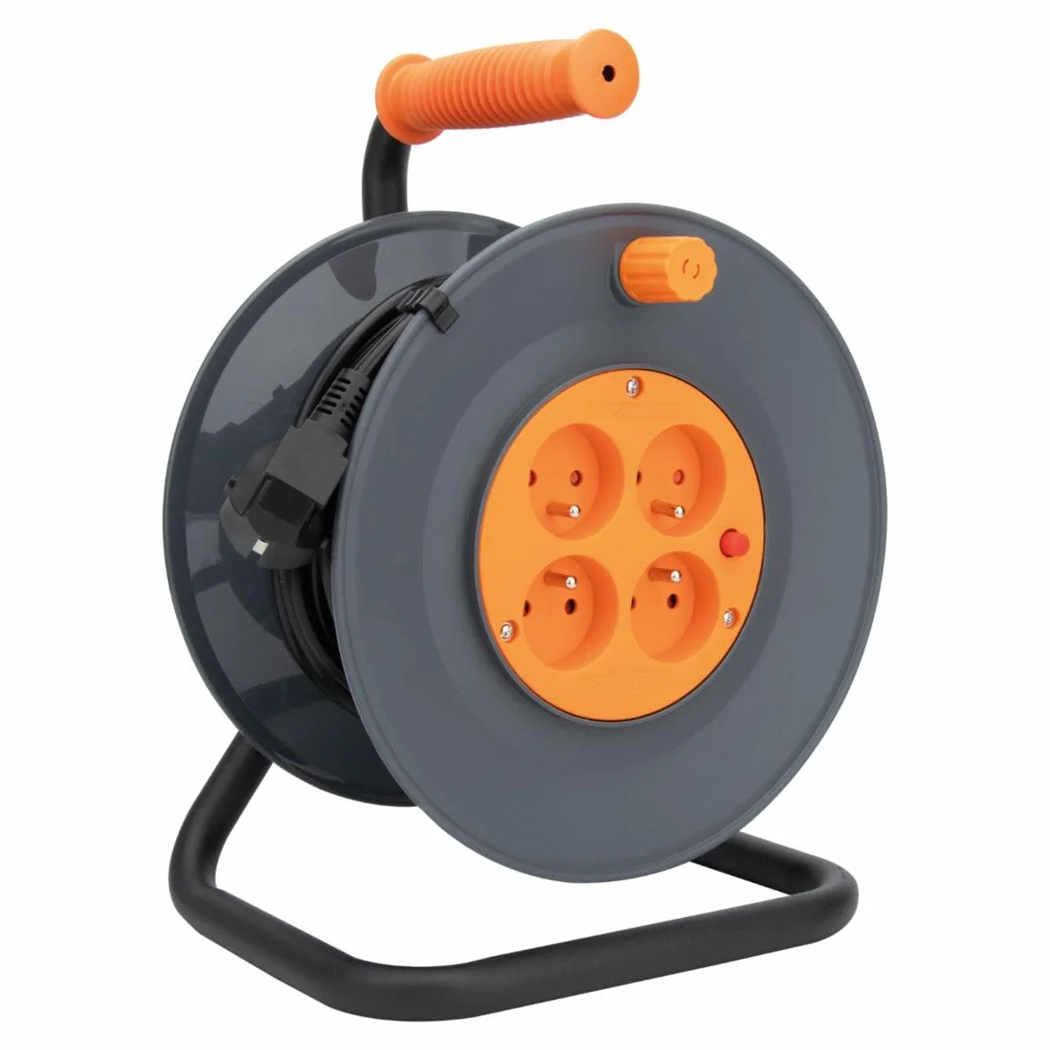 Enrollador 4 tomas HO5VV-F 3G1mm² 25m + disyuntor