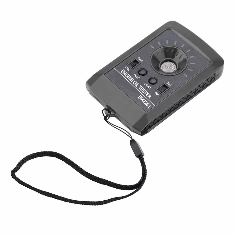Detector Digital de Calidad de Aceite de Motor 12V Probador de Fluidos Gasolina y Diésel con Alta Precisión y Función de Calibración Analizador Portátil para Aceite de Motor y