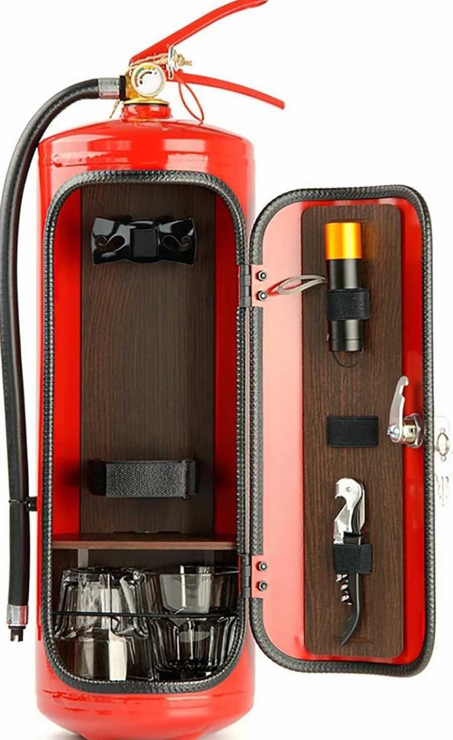 Minibar Eextintor de Incendios, Metal de 11.8 Pulgadas, para Amantes del Whisky, Bombero, Bar de Regalo