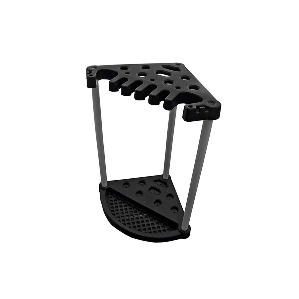 Keter 230826 herramientas de jardín organizador soporte soporte para dispositivo soporte de herramientas de esquina Rack Negro