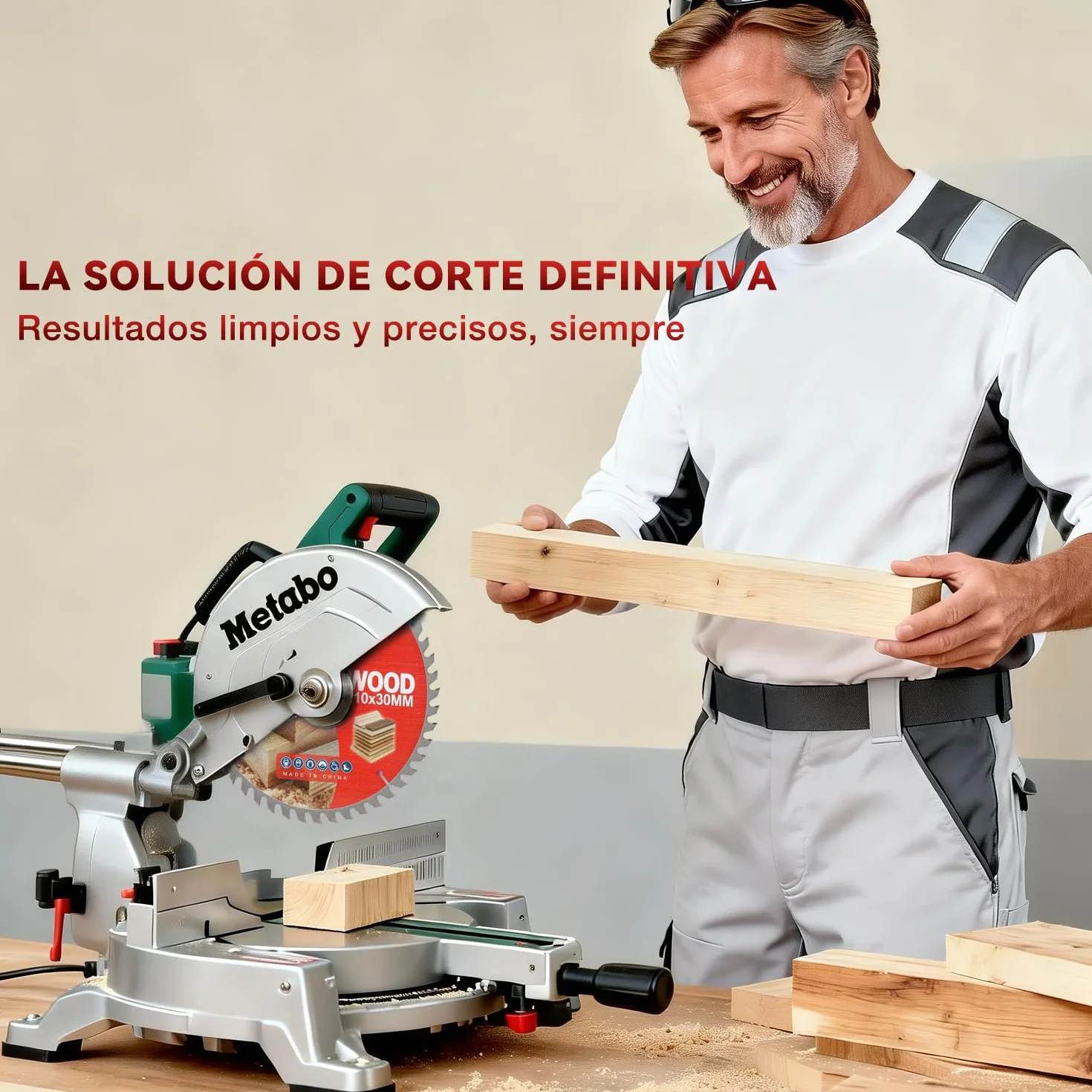 Hojas de Sierra Circular 210 x 30 mm TCT (48/60/100 dientes) para Cortar Madera, Contrachapado, Laminado, Plástico y Paneles de Yeso