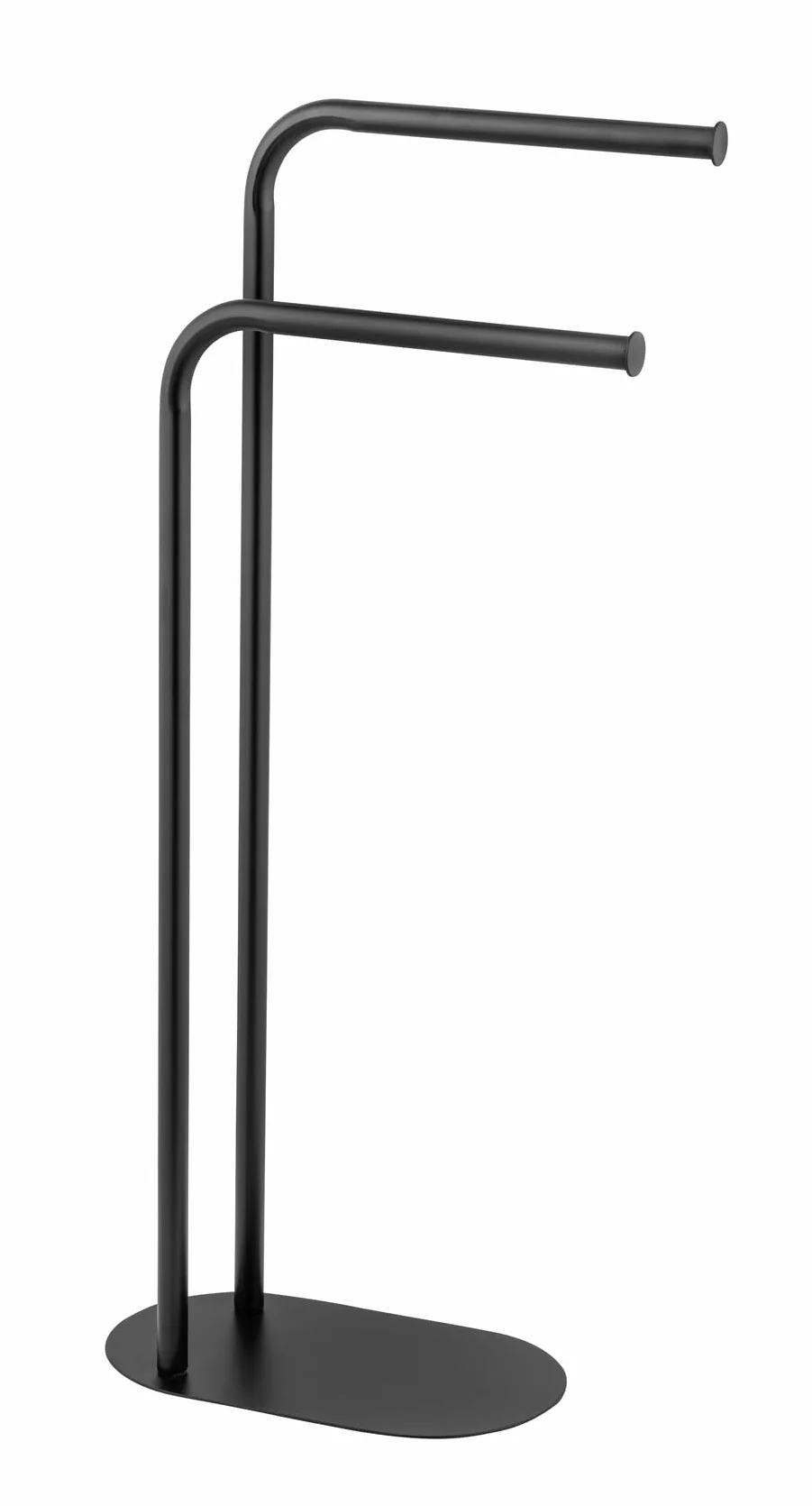 WENKO Toallero Mod Levante Soporte Independiente para Toallas Perchero Acero Negro 30 x 79 x 17 cm