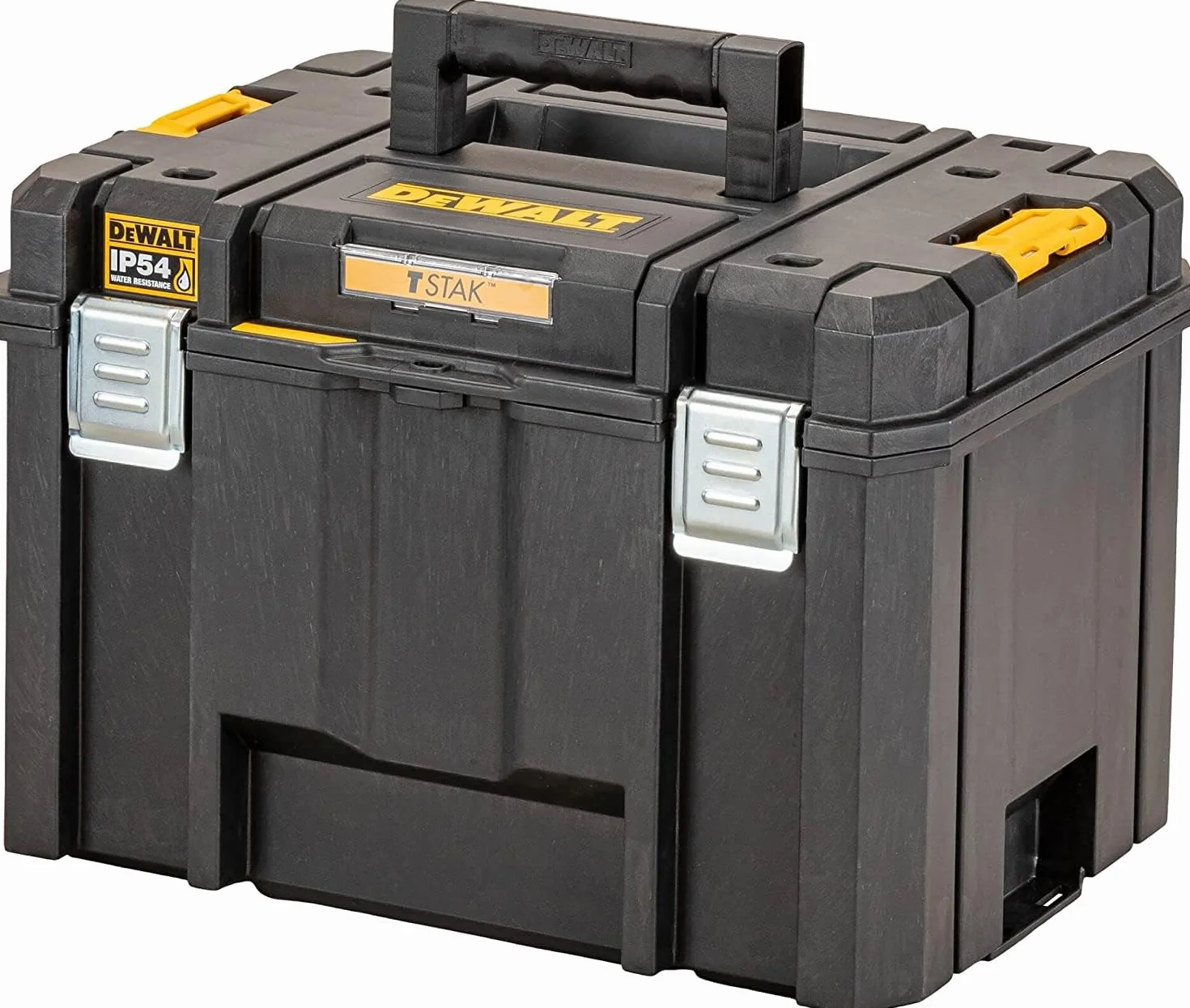 DEWALT DWST83346-1 - Caja de herramientas profunda VI TSTAK, Volumen de 44 litros, Combinable con otras cajas TSTAK, IP54