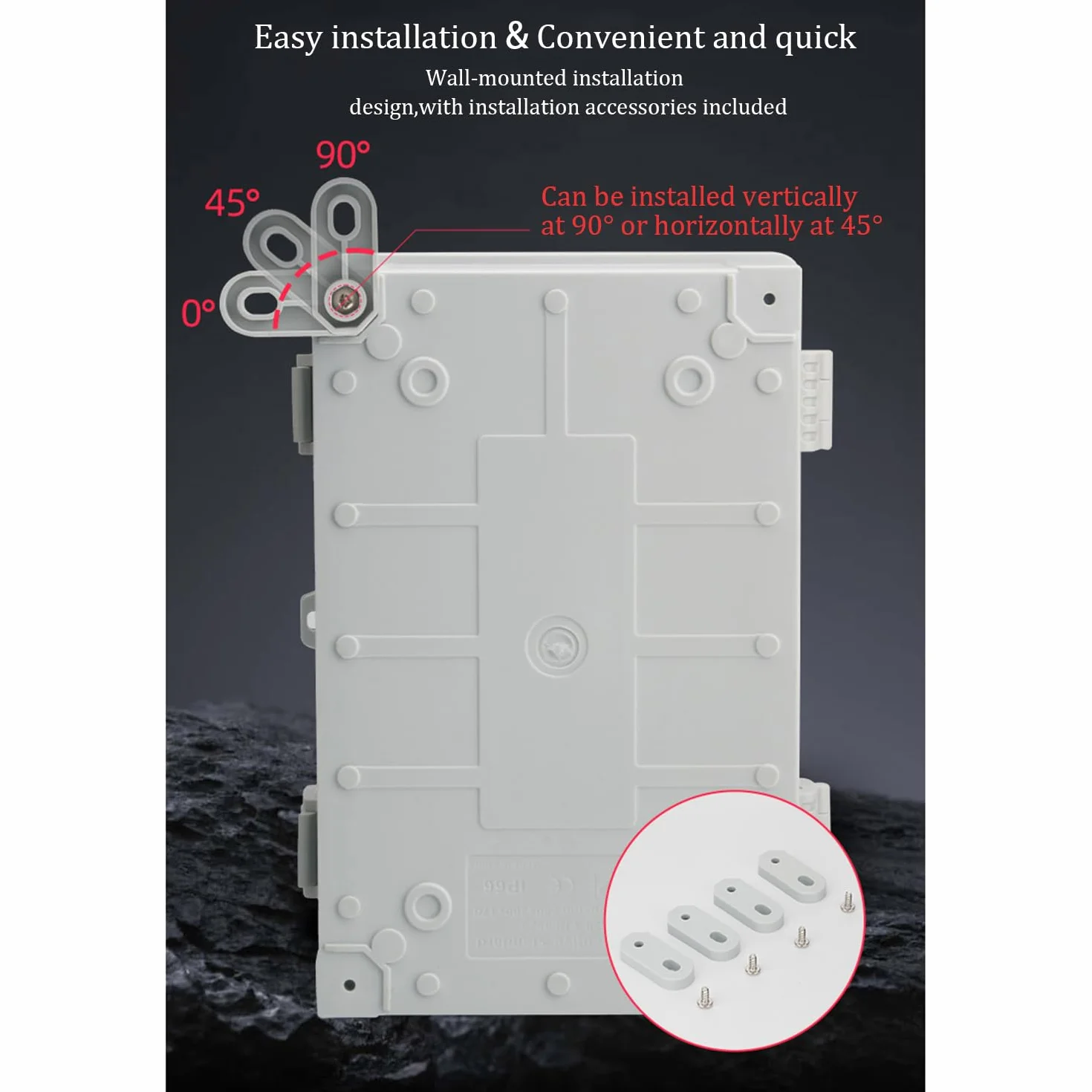 Armario Eléctrico Exterior,Armario De Plástico Abs,30x20x15cm,Cajas Eléctricas Exteriores Impermeables,Ip67 Carcasa Industrial Para Montaje En Pared,Apto Para Uso En Exteriores,Color Gris