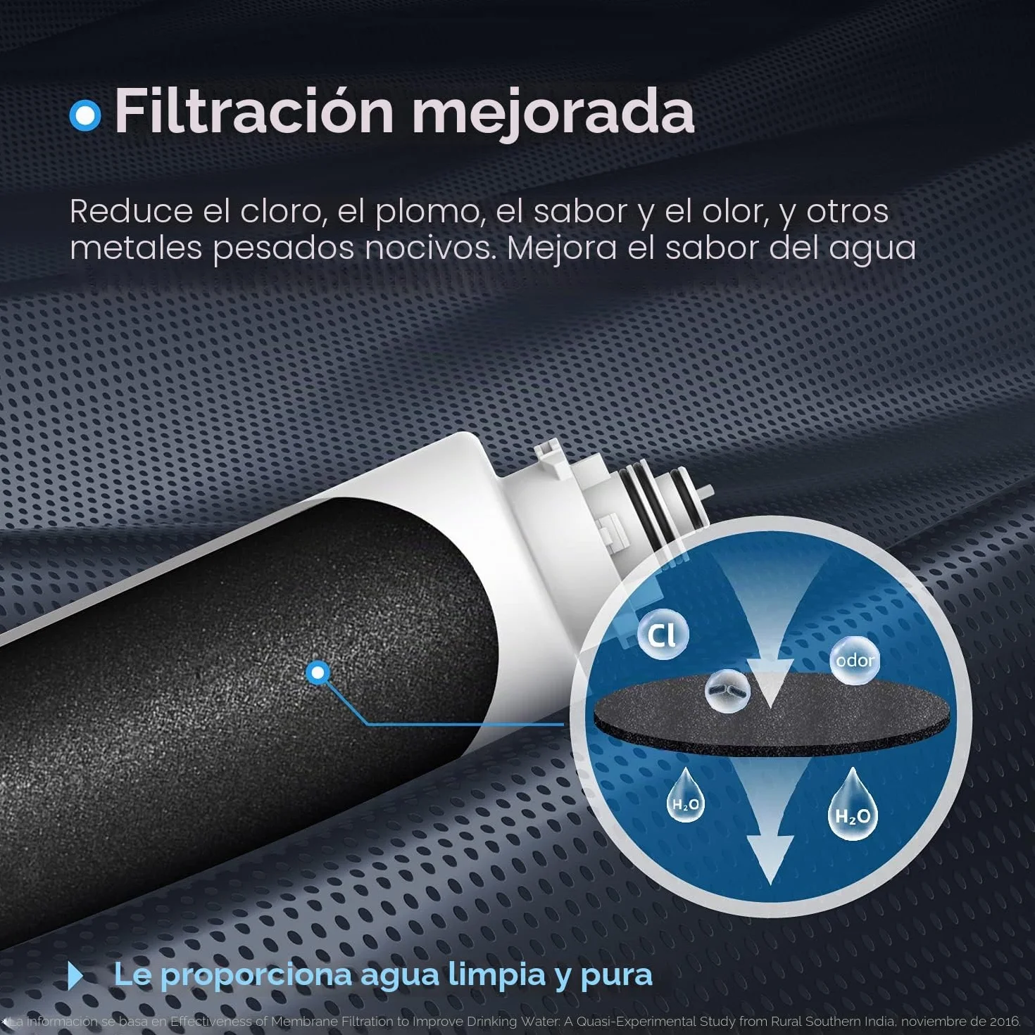 Waterdrop TSCT Filtro de agua bajo el fregadero, reemplazo para TSU-W TSC, sistema de 3 etapas, 7500 L, 1 paquete