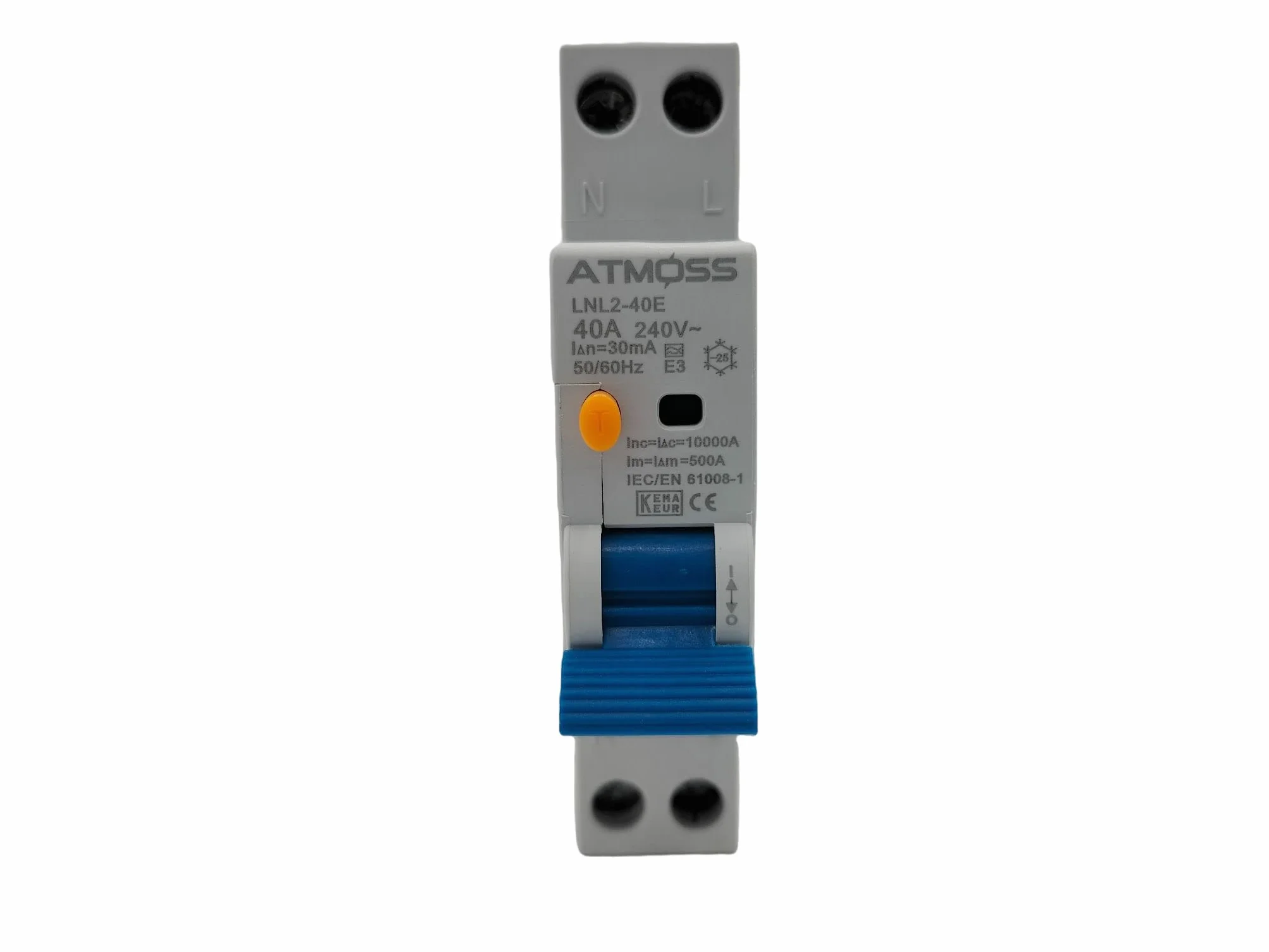 Interruptor diferencial superinmunizado SI RASMACOR 30 mA 2P F+N 40 A Clase A 10kA 1 Módulo