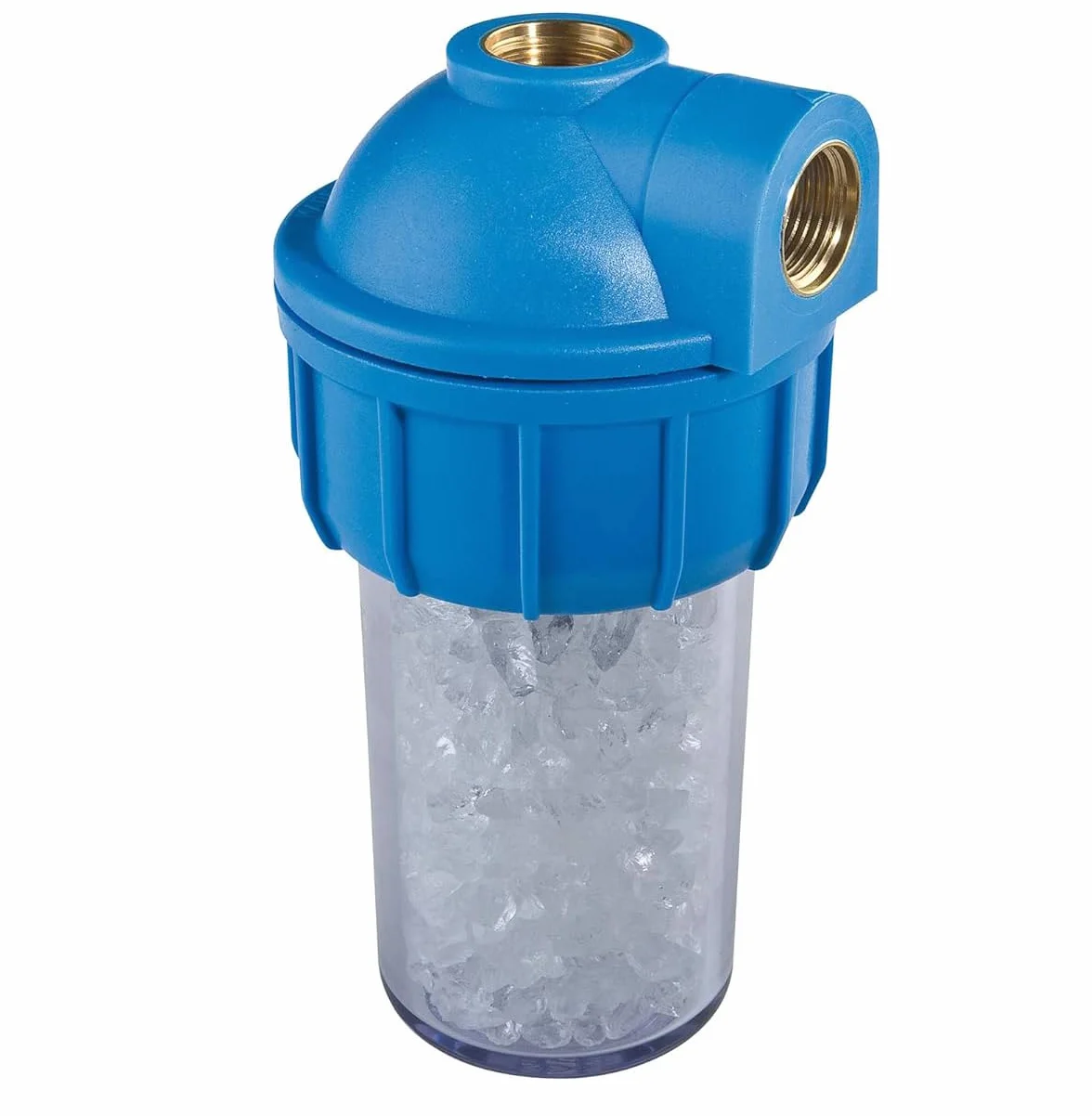 Suinga Filtro Antical Termo Electrico Recargable 1/2" | Filtro Calentador Agua con Vaso Contenedor y Polifosfatos | Entrada General Contra Cal | Descalcificador Agua Domestico