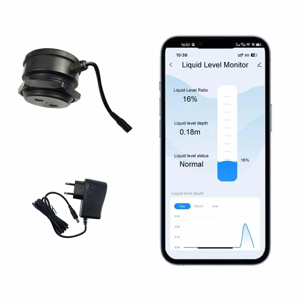 Smart TLC 2206 WiFi Tank Monitor Indicador de Nivel de líquido Controlador de Nivel Sensor de Nivel de Agua Remoto Tuya Detector de Nivel de líquido Inteligente