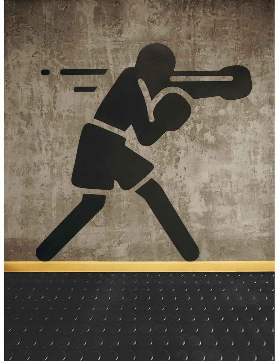 JARDIN202 - Estera Antideslizante Suelo de Caucho Goma 3mm | 1 metro de ancho | Suelo Circulos | 3x 1 m Punto Redondo