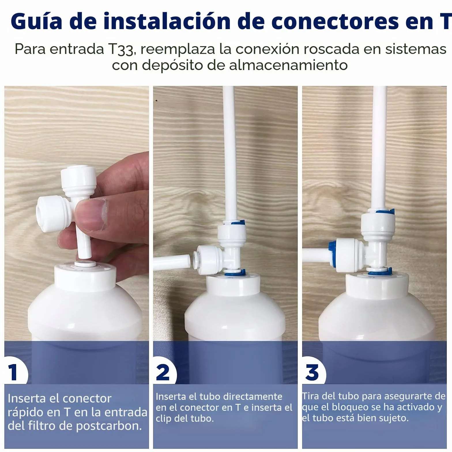 Membrane Solutions Filtros de Osmosis Inversa de 5 Etapas Universales con Membrana 75 GPD
