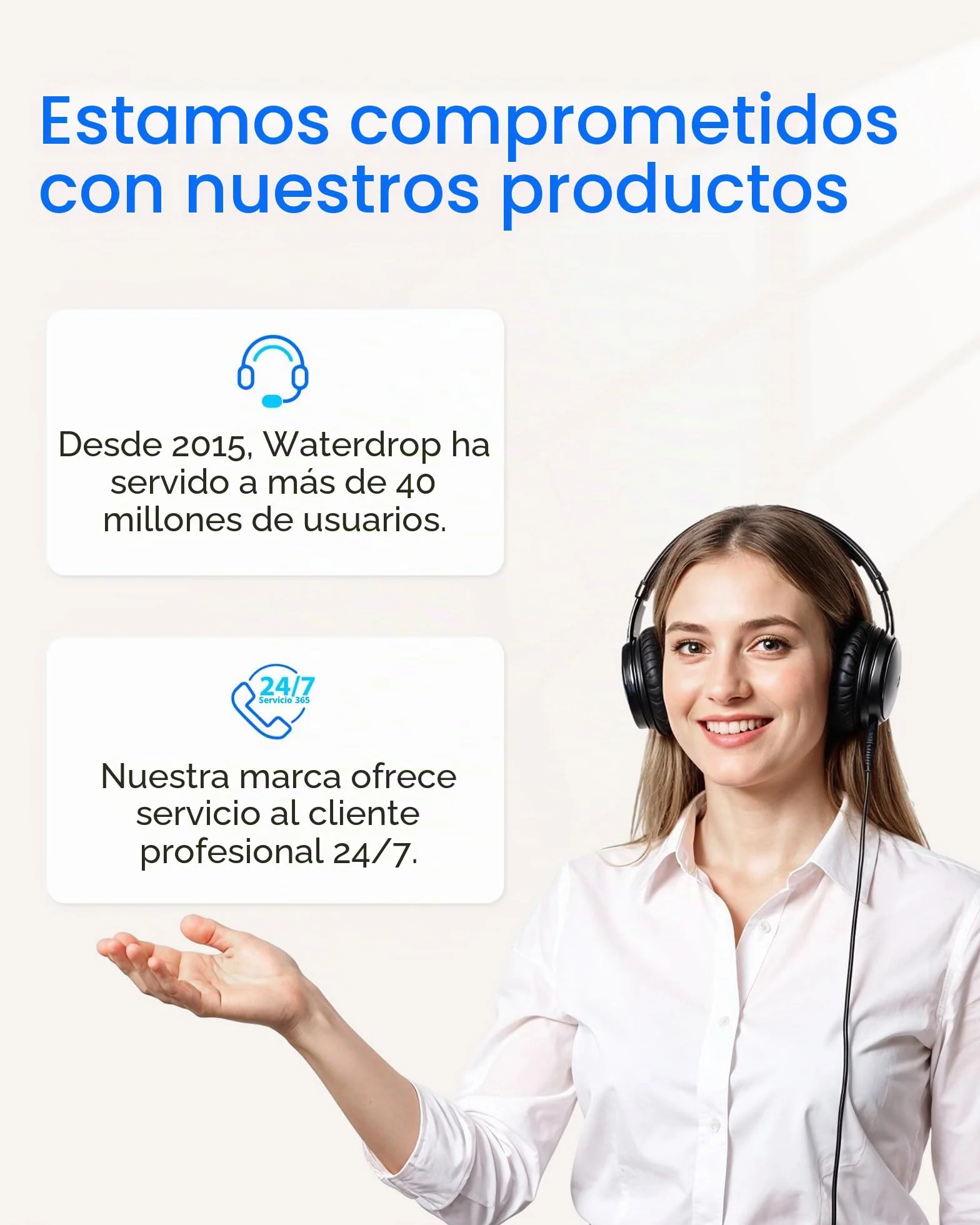Waterdrop RF10-UF Cartucho de filtro de repuesto 0,01 micras para filtro de agua 10UA/10UA-UF/10UB/10UB-UF