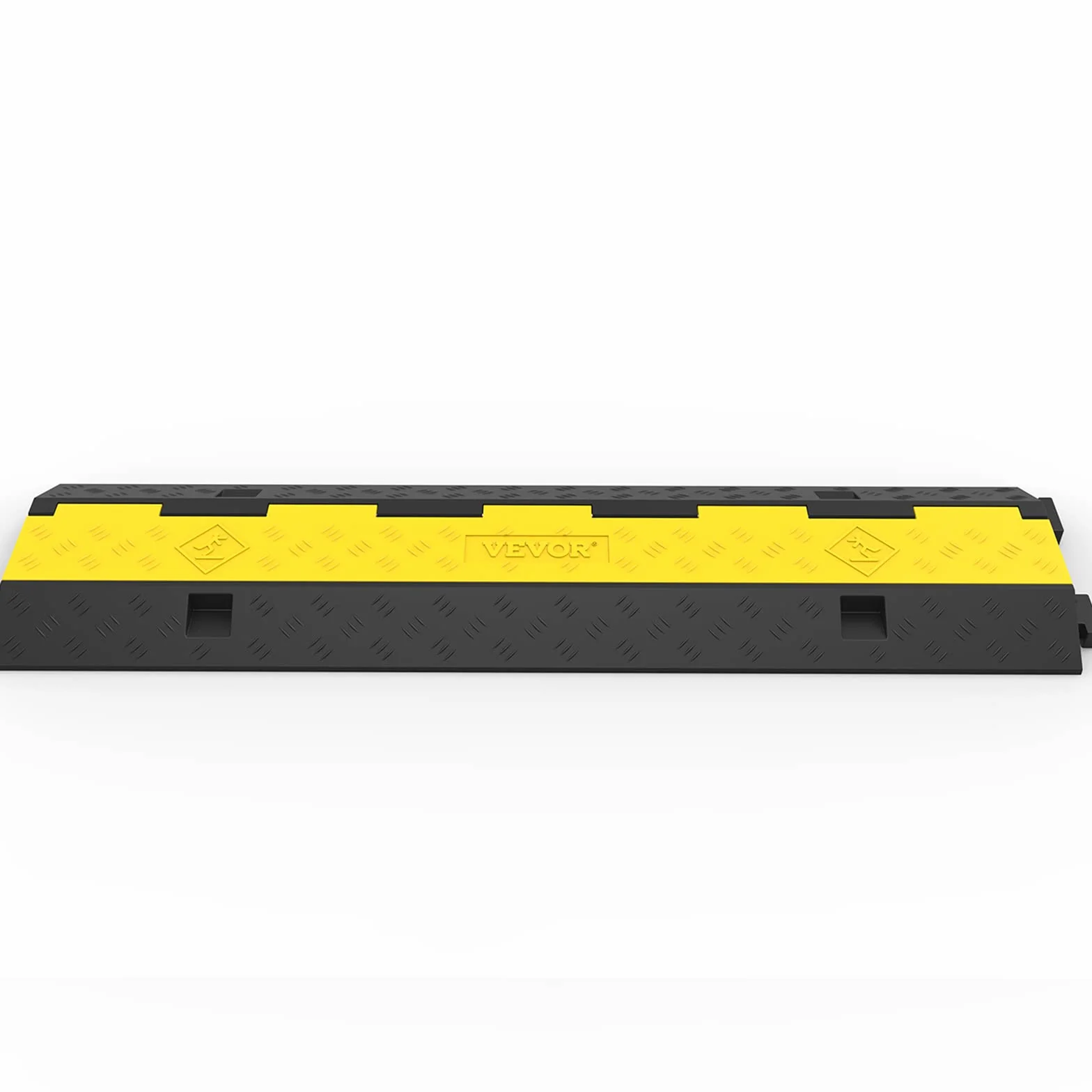 Happybuy Paquete de 3 2 unidades de 1000 libras por eje de capacidad de protección de cable de rampa de entrada de goma de velocidad de tráfico, protector de cable