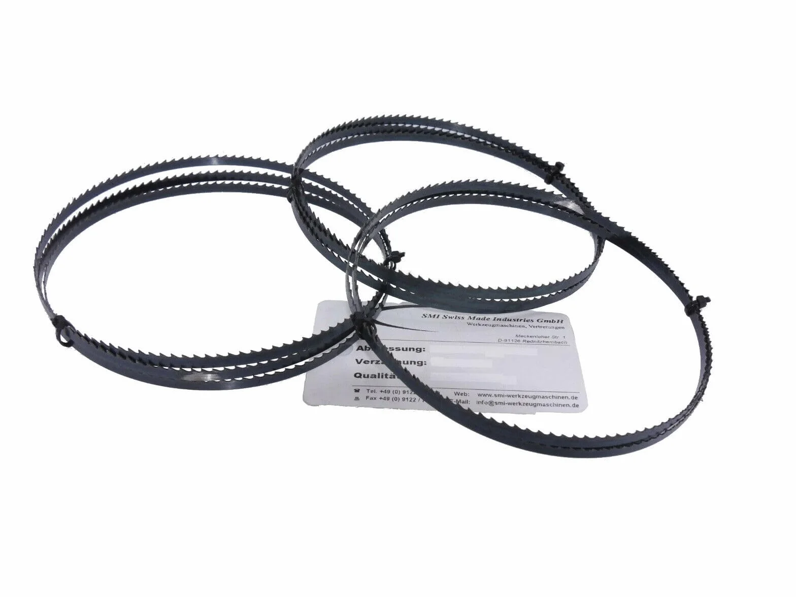 SMI Juego de 3 hojas de sierra de cinta para madera 2240 x 6 x 0,65 mm 6 ZpZ Banda de sierra compatible con Makita Metabo Atika Güde Scheppach